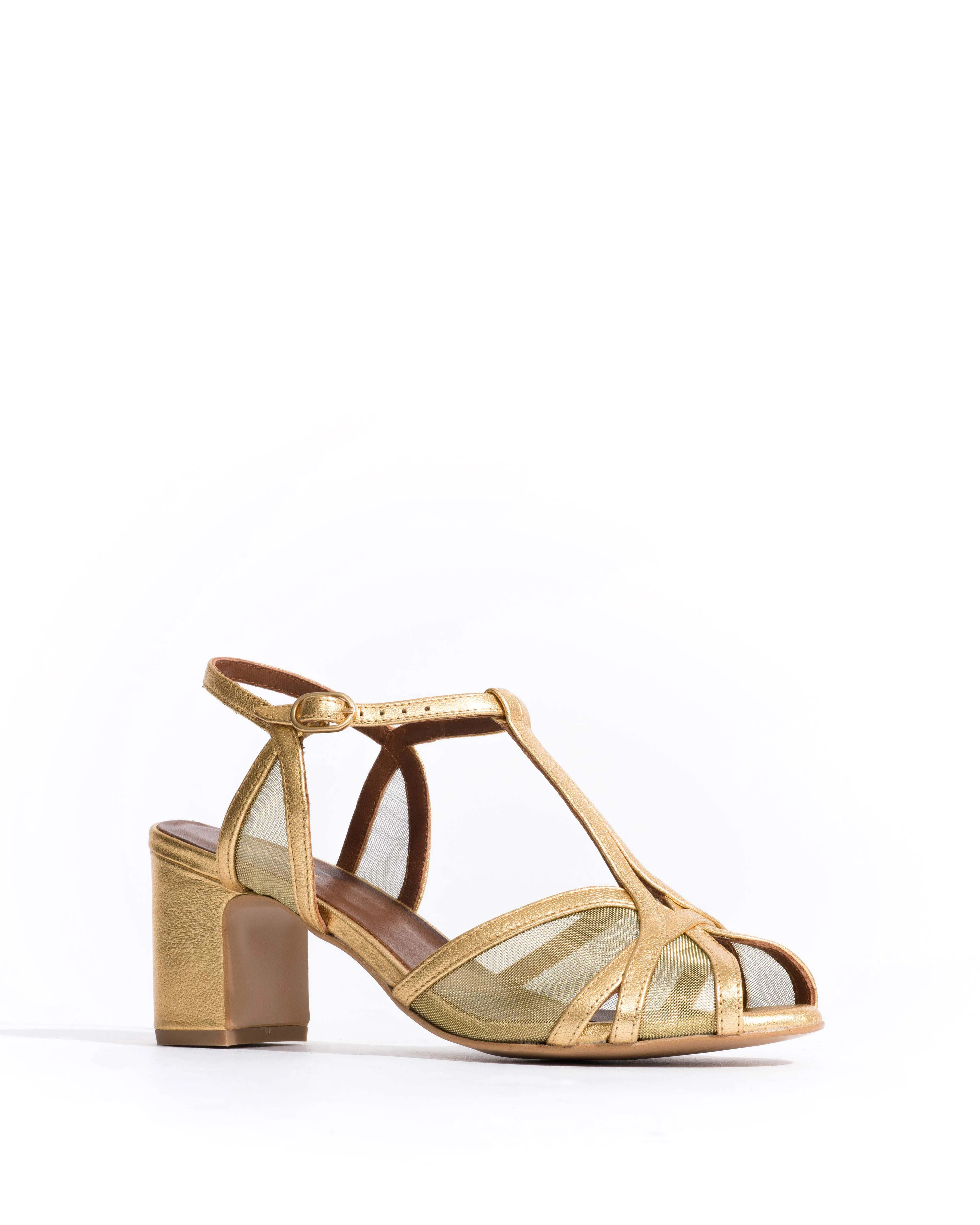 Therese 55 mesh Metallic goat & mesh Gold sold by Anonymous Copenhagen product image thumbnail 2