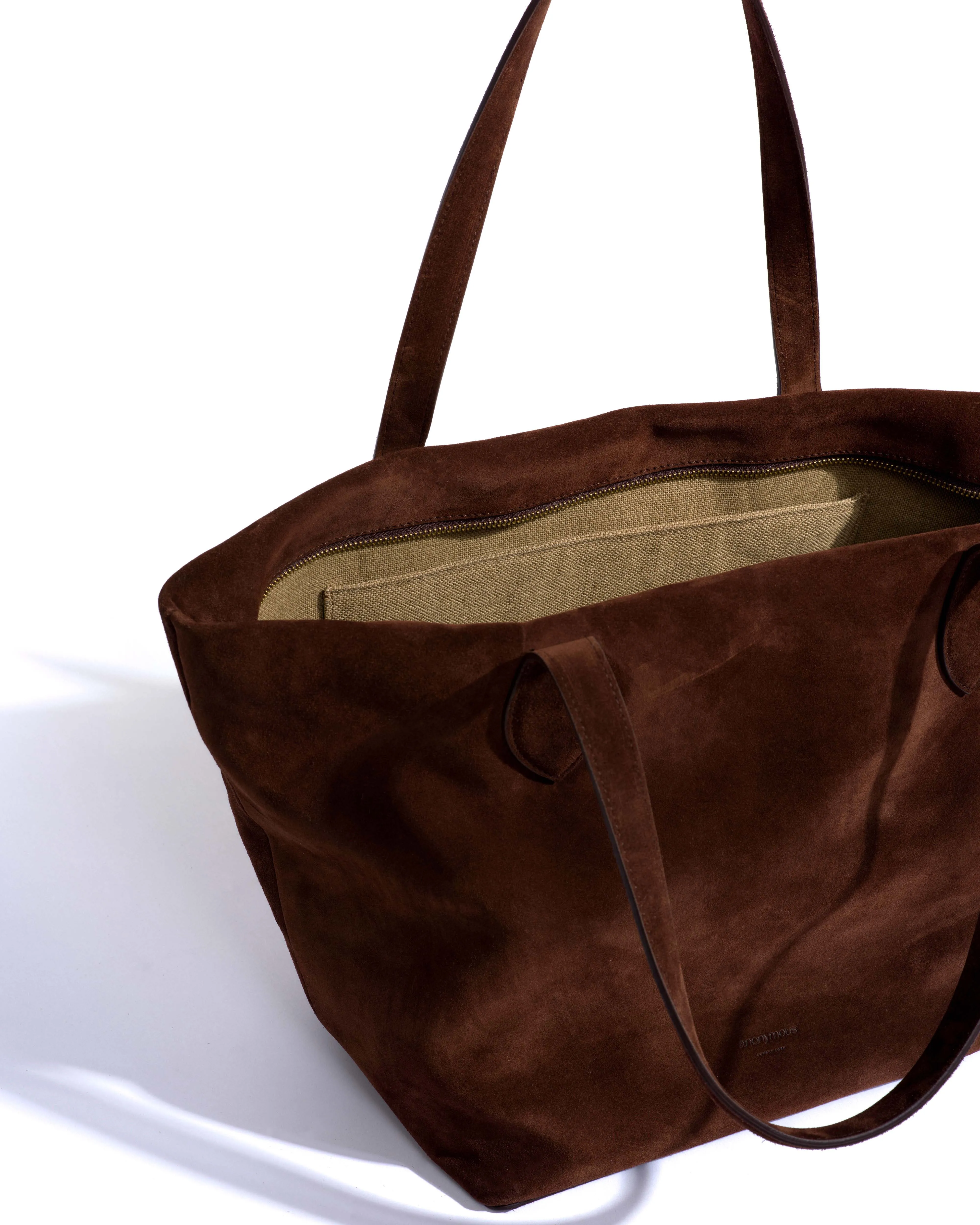 Arya carryall bag Calf suede Chocolate sold by Anonymous Copenhagen product image thumbnail 5