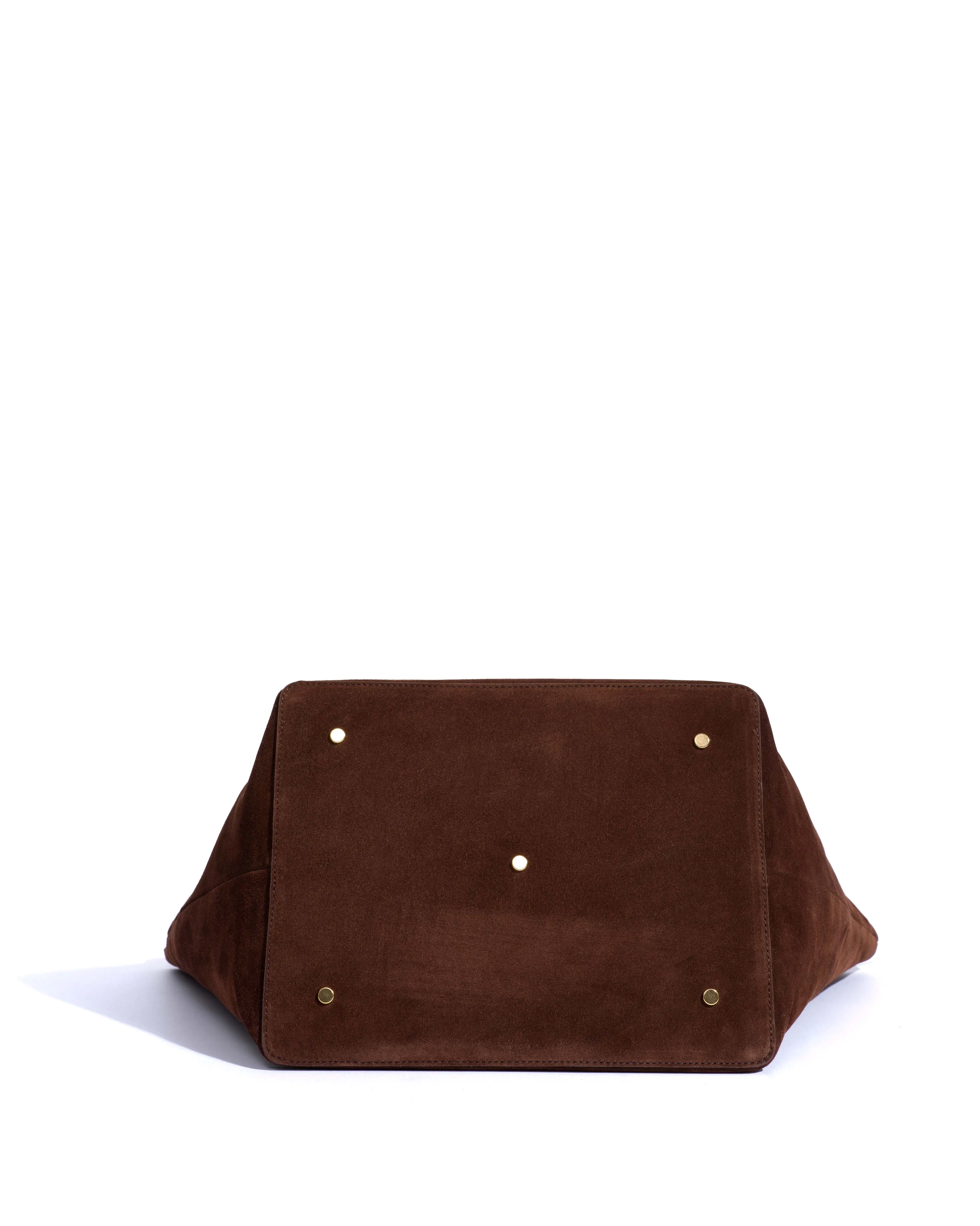 Arya carryall bag Calf suede Chocolate sold by Anonymous Copenhagen product image thumbnail 4