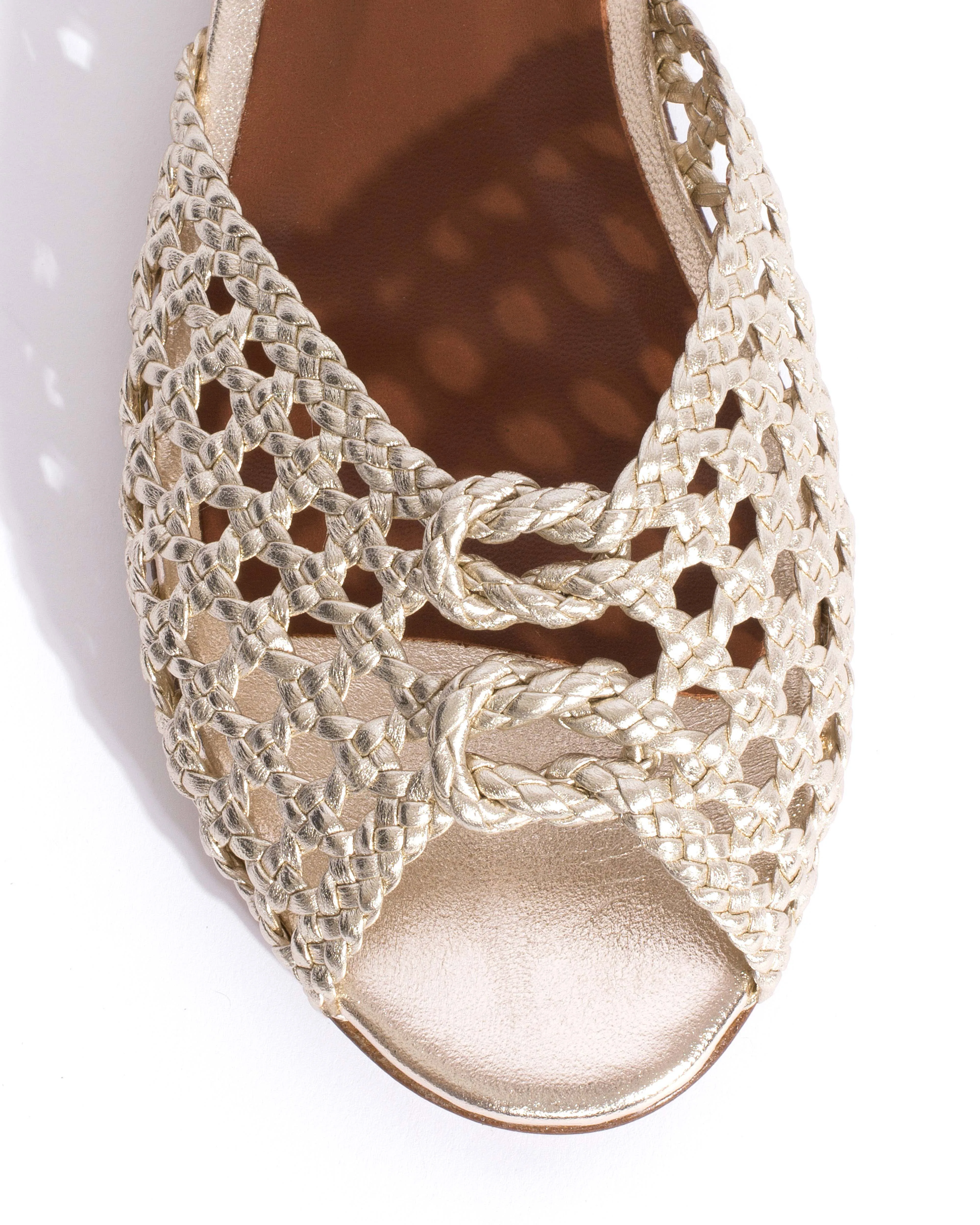 Lucy 10 hand-braided Hand-braided leather Champagne sold by Anonymous Copenhagen product image thumbnail 5