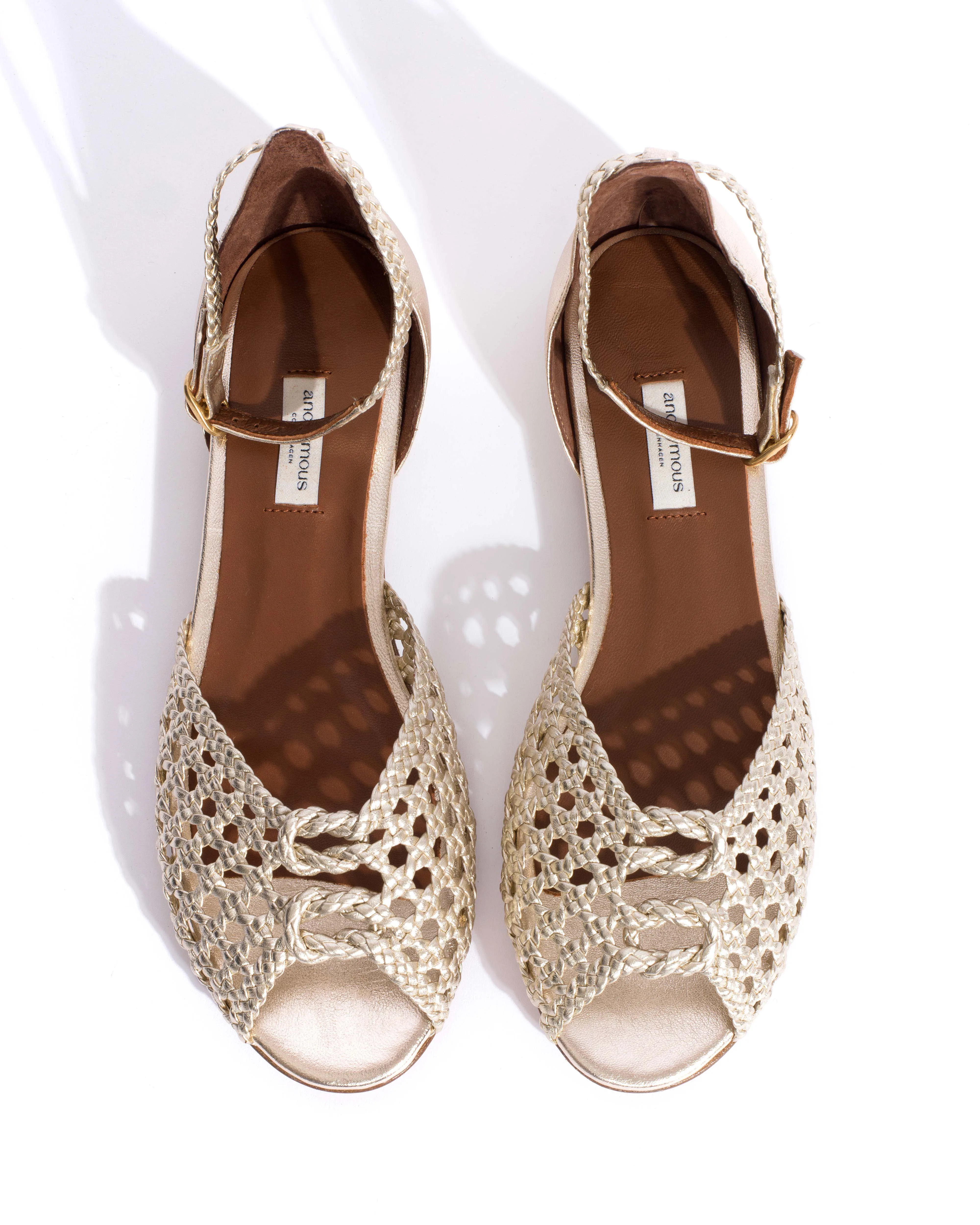 Lucy 10 hand-braided Hand-braided leather Champagne sold by Anonymous Copenhagen product image thumbnail 4