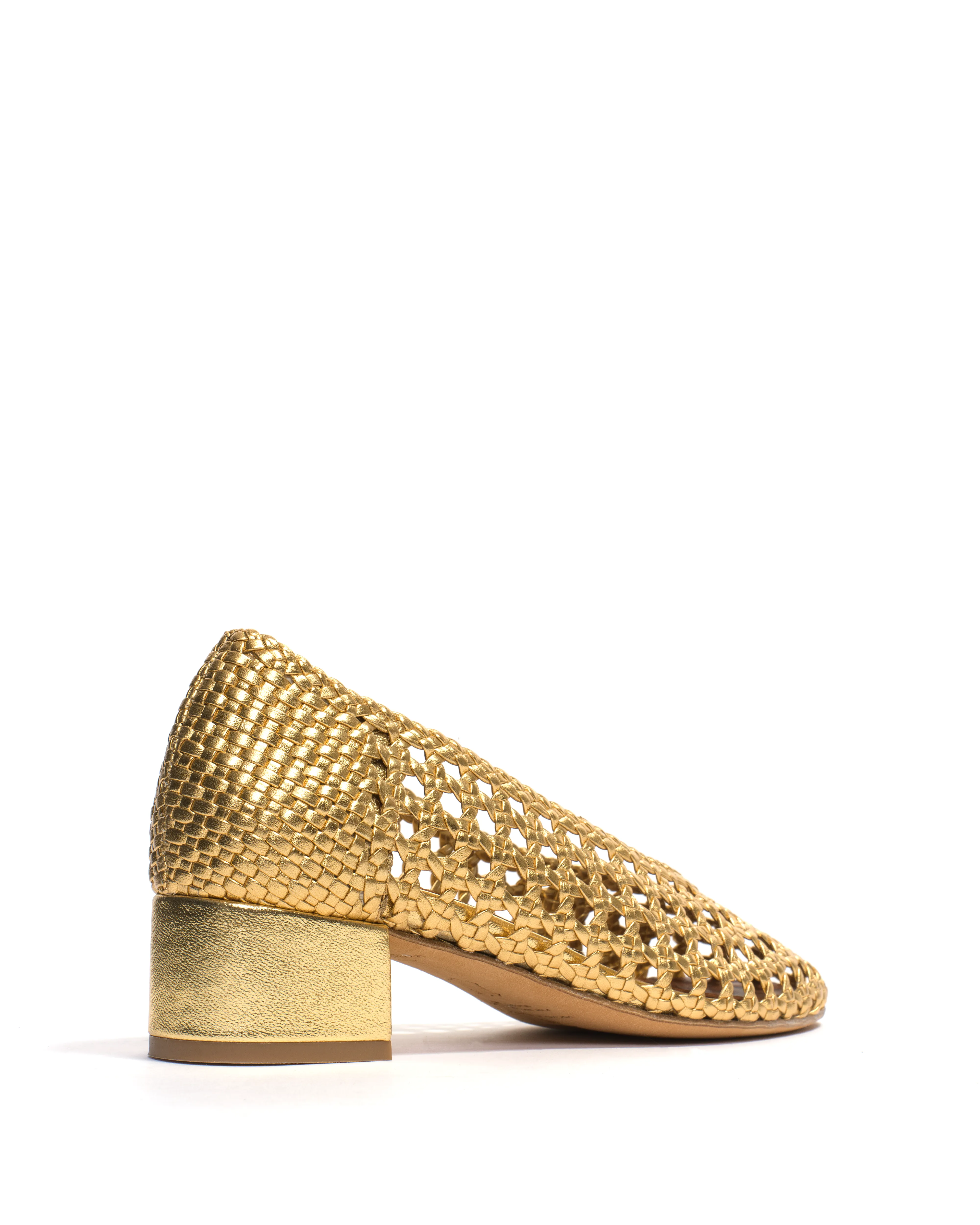 Sessi 40 hand-braided Hand-braided leather Gold sold by Anonymous Copenhagen product image thumbnail 3