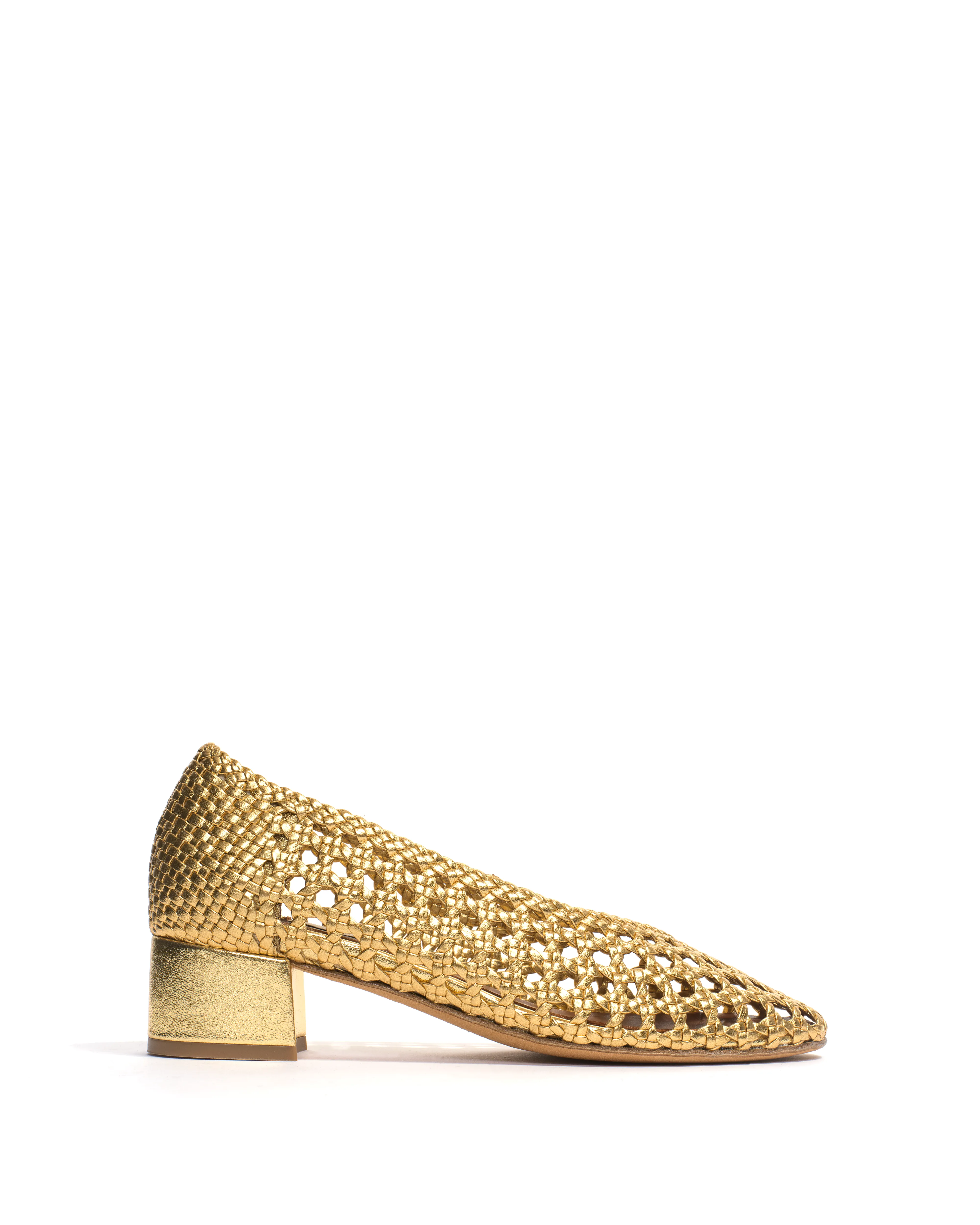 Sessi 40 hand-braided Hand-braided leather Gold sold by Anonymous Copenhagen