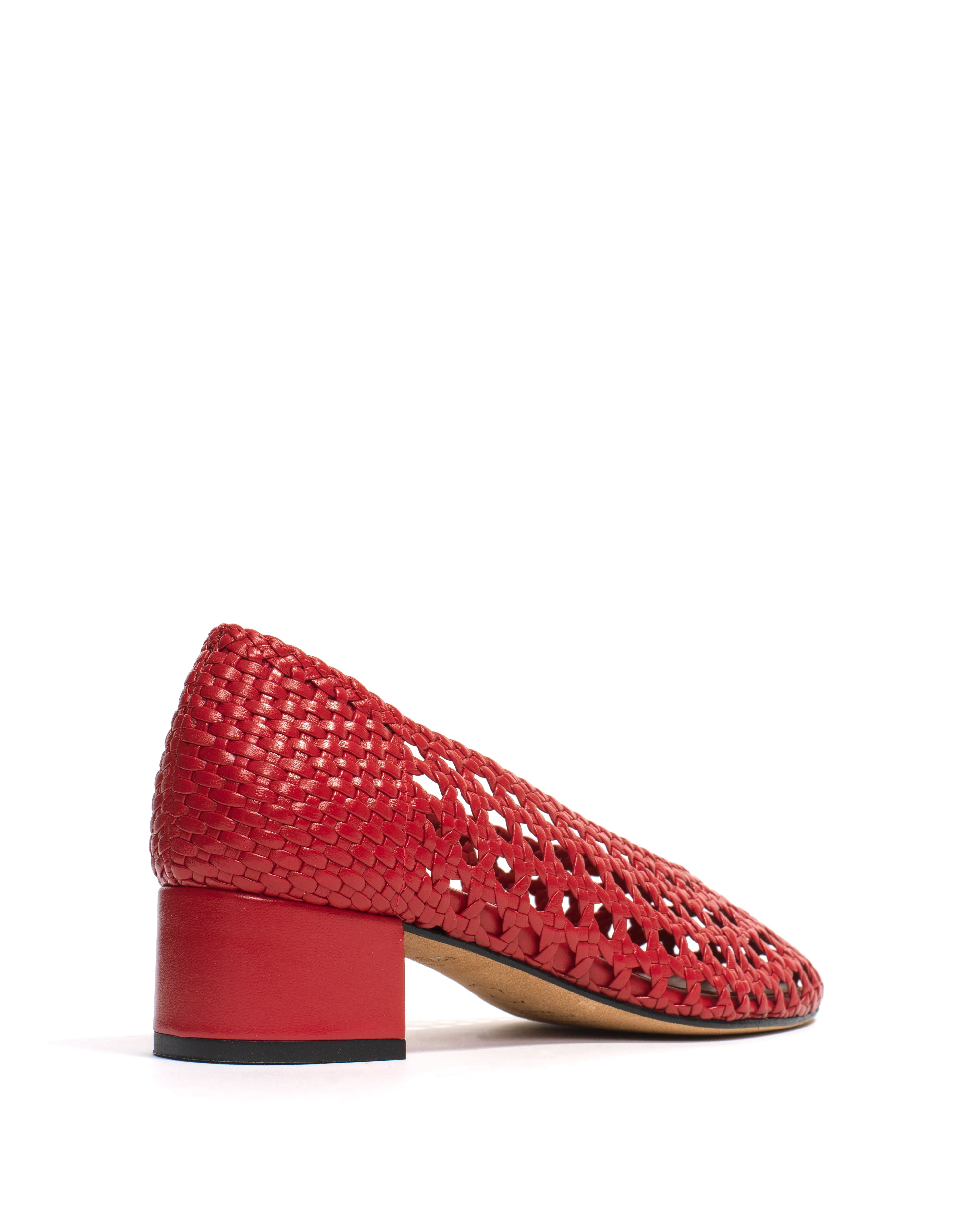 Sessi 40 hand-braided Hand-braided leather Ruby red sold by Anonymous Copenhagen product image thumbnail 3