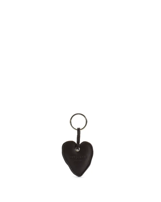 Heart keyring Shiny lamb Coffee brown sold by Anonymous Copenhagen