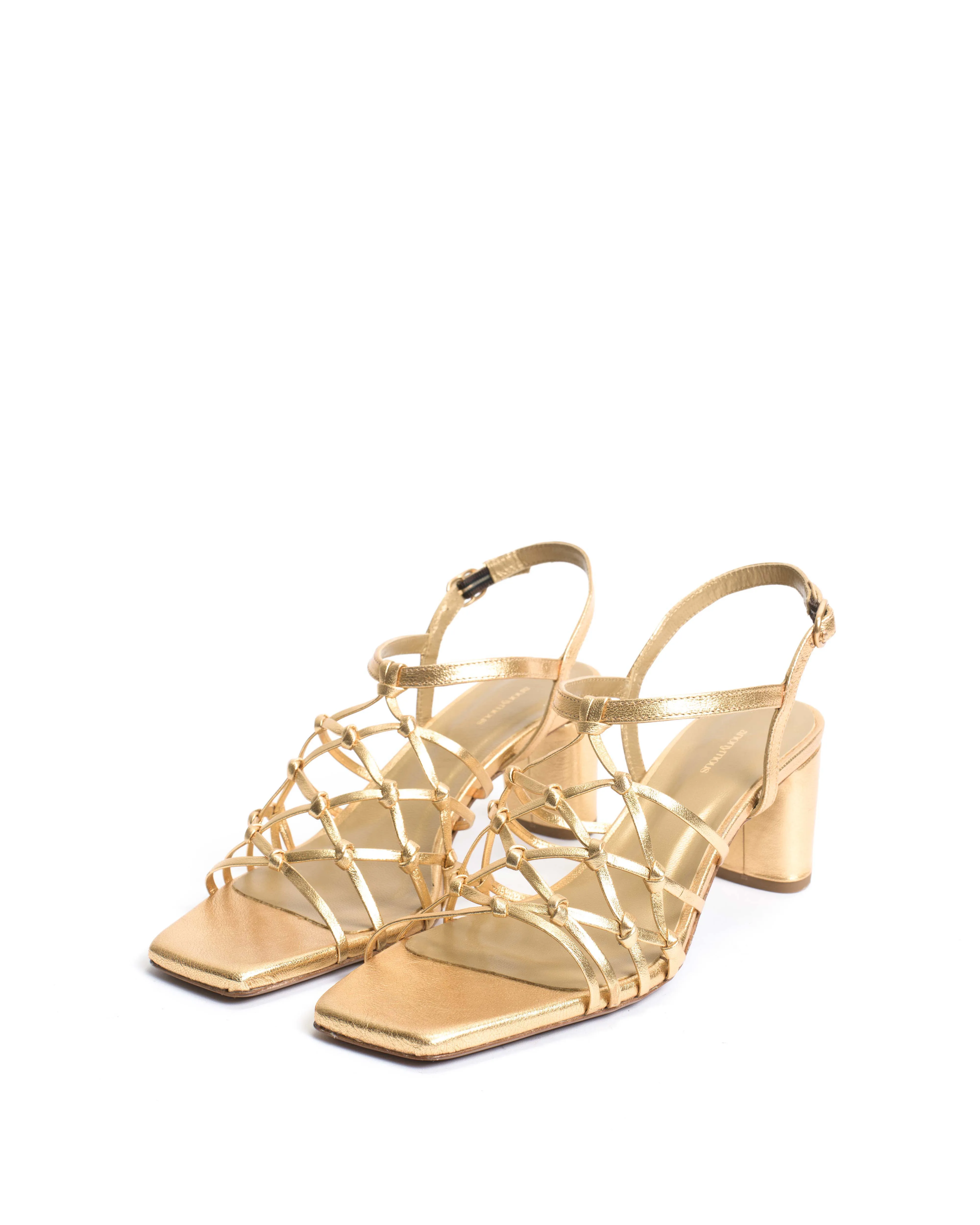 Coco 60 hand-braided Hand-braided leather Gold sold by Anonymous Copenhagen product image thumbnail 2