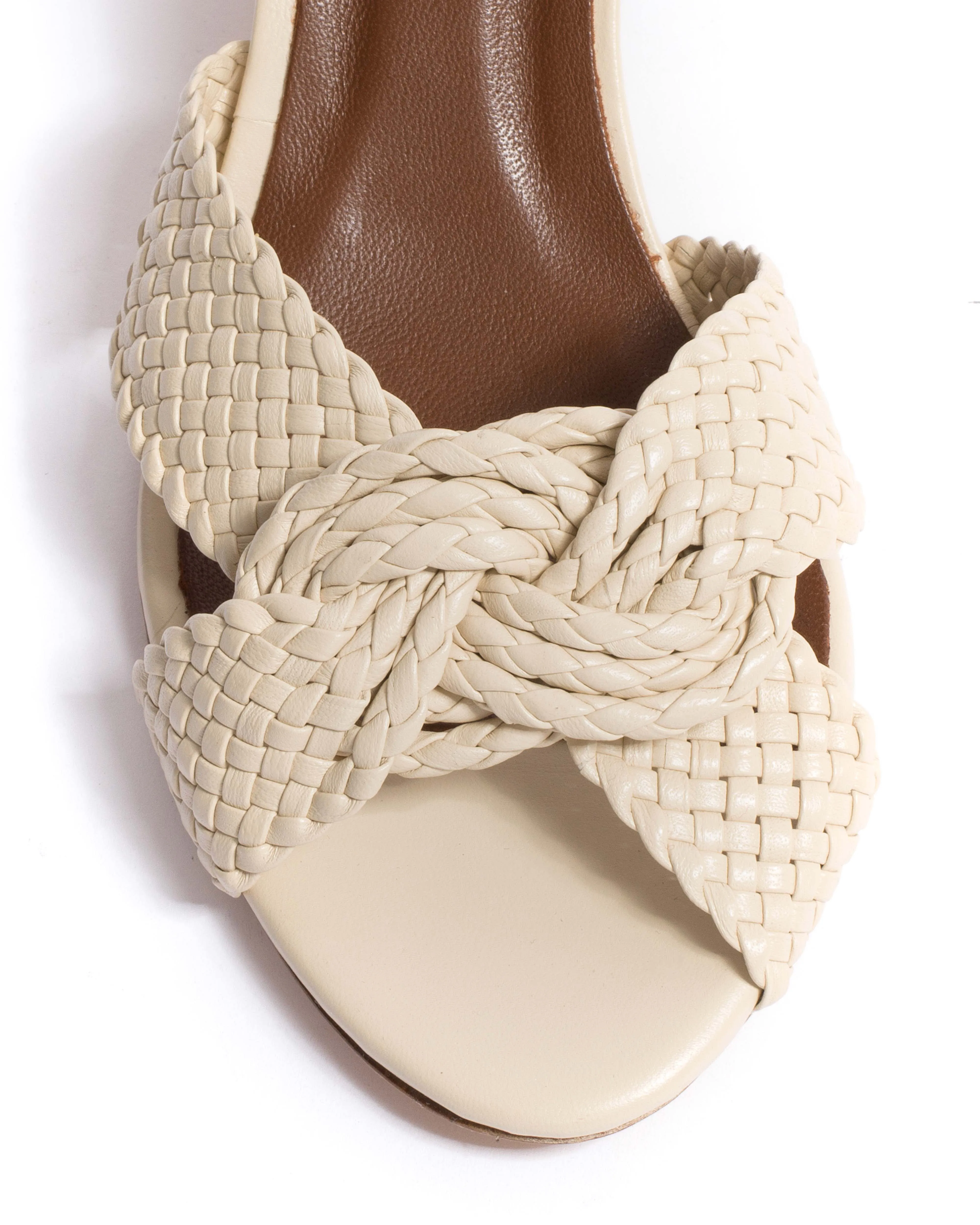 Dilaya 55 hand-braided Hand-braided leather White sand sold by Anonymous Copenhagen product image thumbnail 5