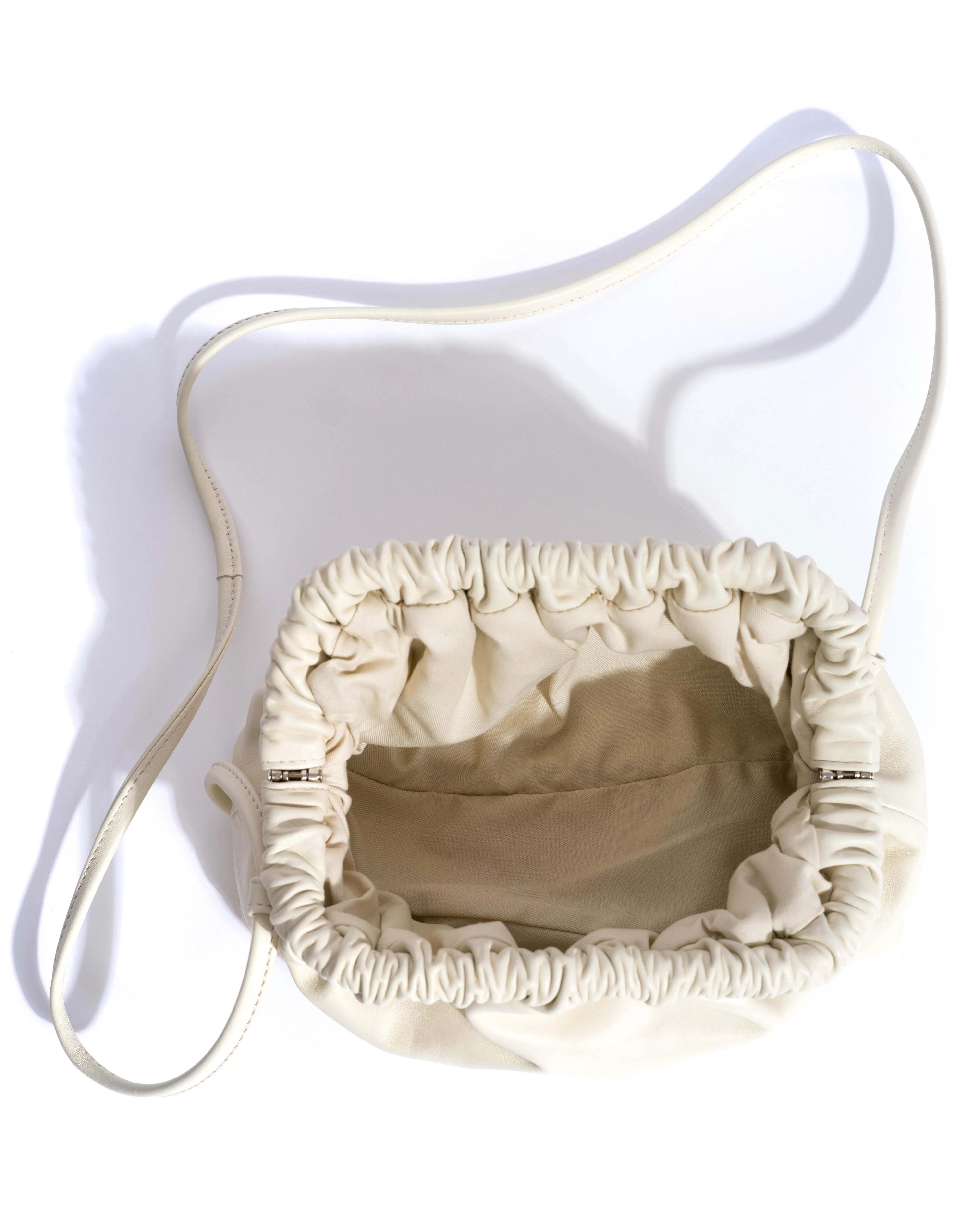Hally petite cloud bag Shiny lamb White sand sold by Anonymous Copenhagen product image thumbnail 5