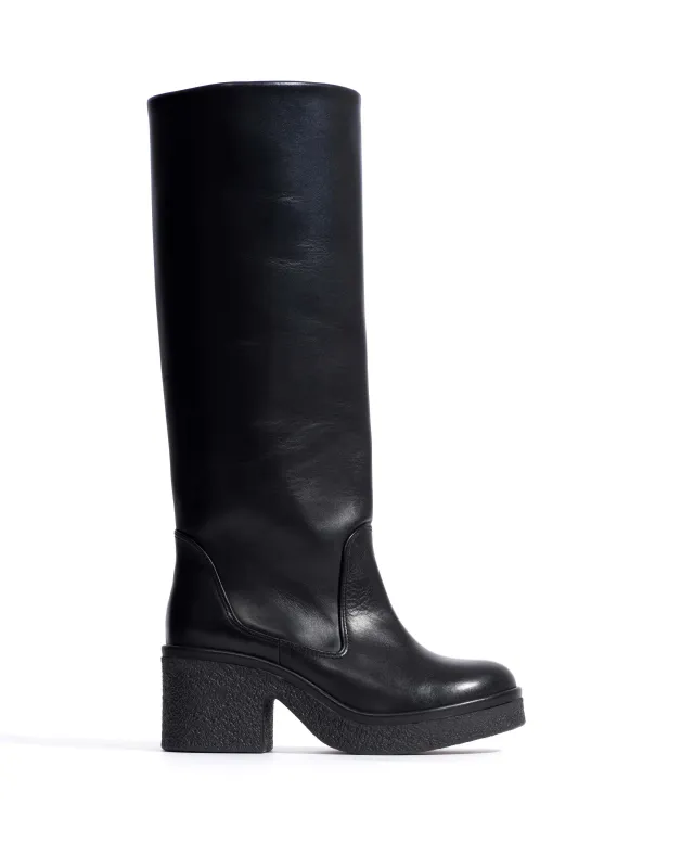 Valle 65 platform Soft calf & sole Black & black sold by Anonymous Copenhagen