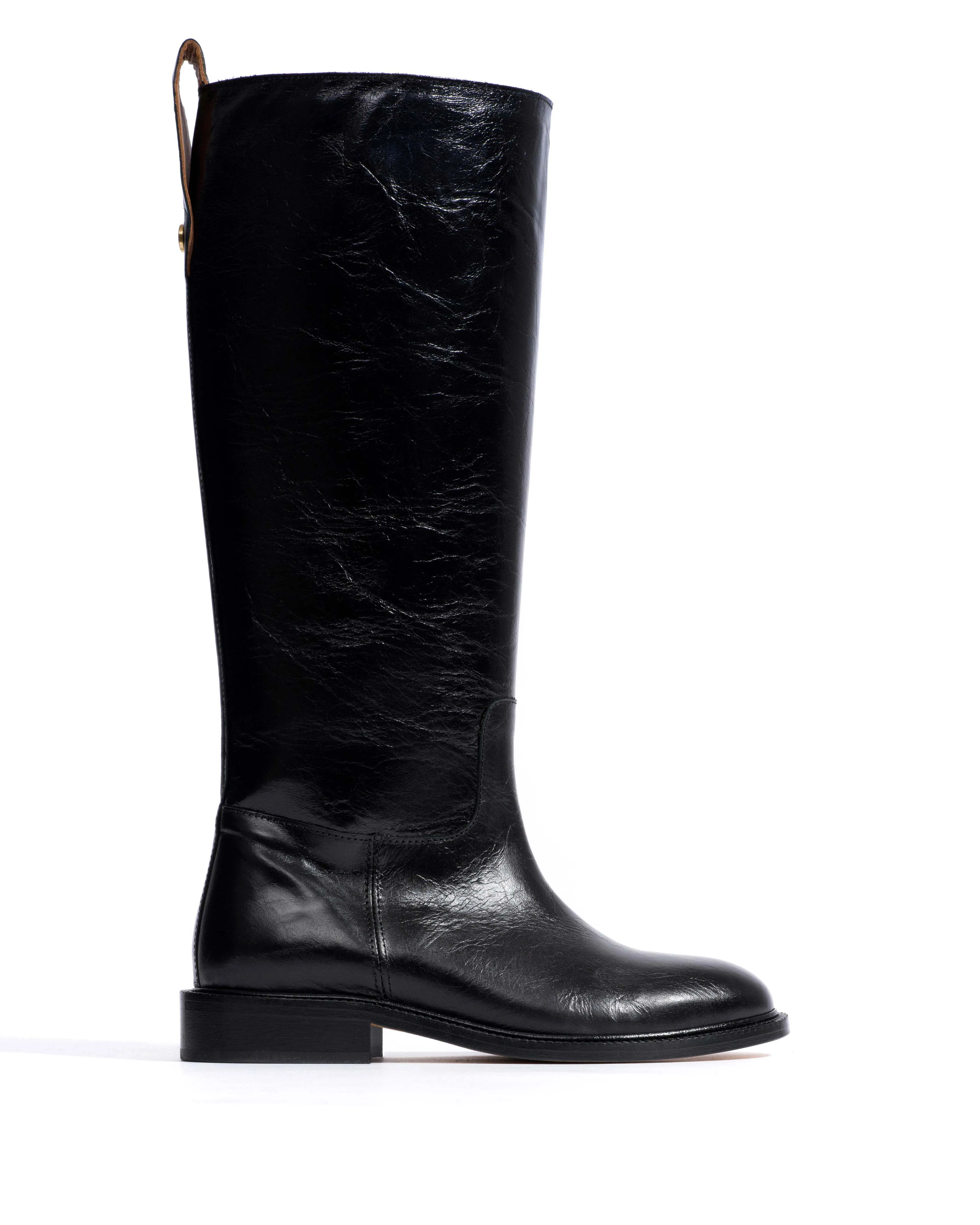 Semih Crinkled soft calf Black sold by Anonymous Copenhagen