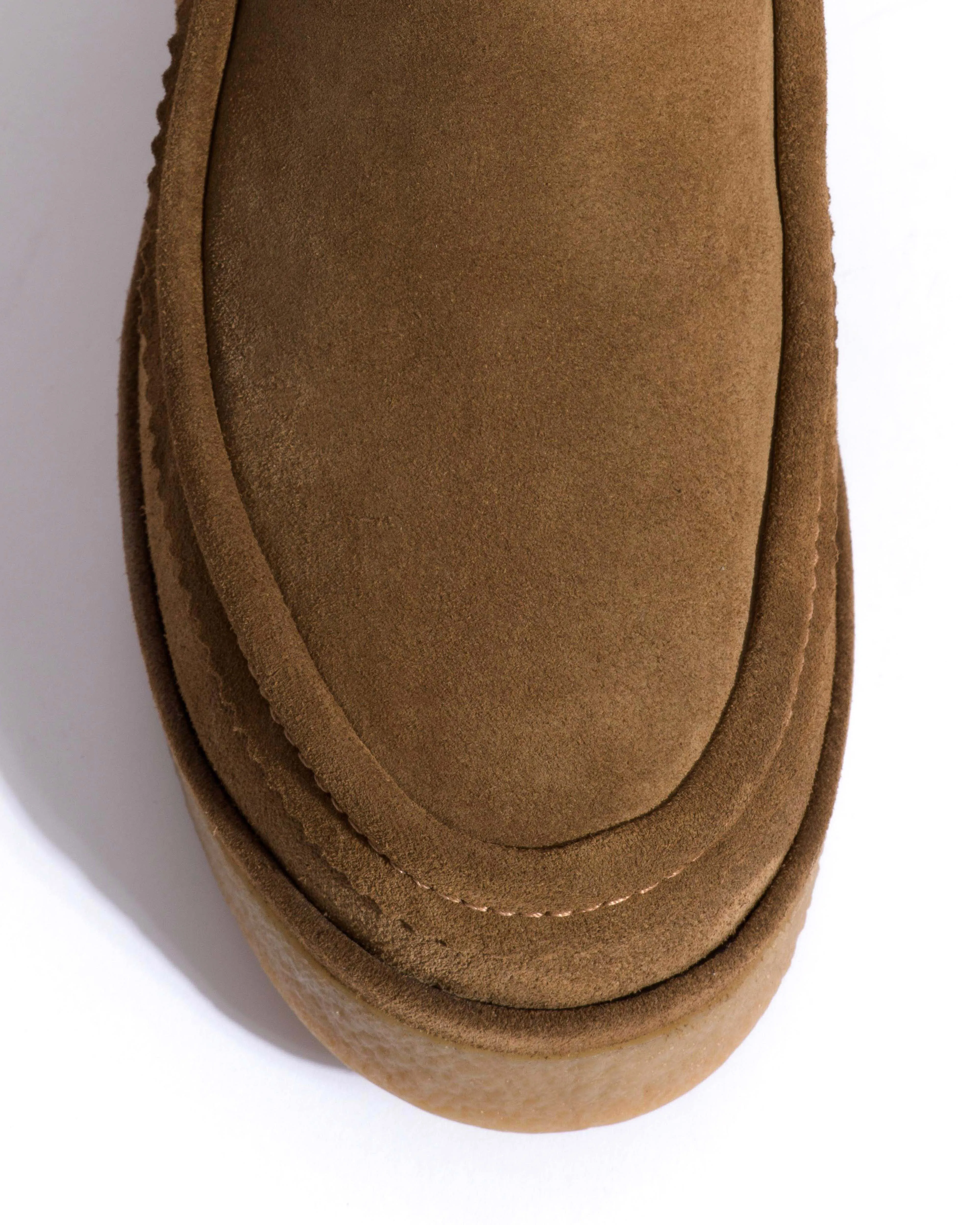 Bambie 65 platform lamb shearling Calf suede & sole Cinnamon & natural sold by Anonymous Copenhagen product image thumbnail 5