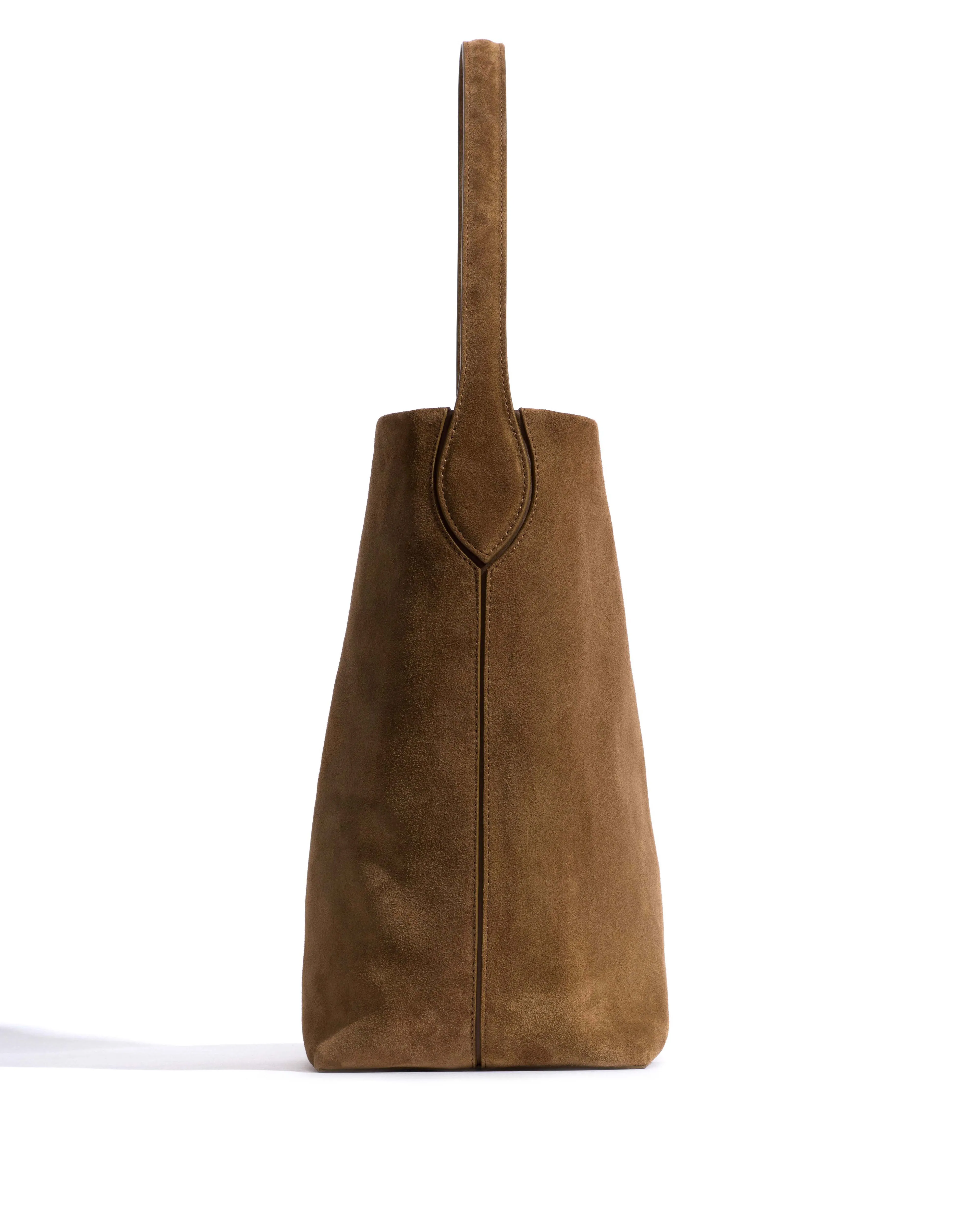 Versa slouchy everyday bag Calf suede Cinnamon sold by Anonymous Copenhagen product image thumbnail 3