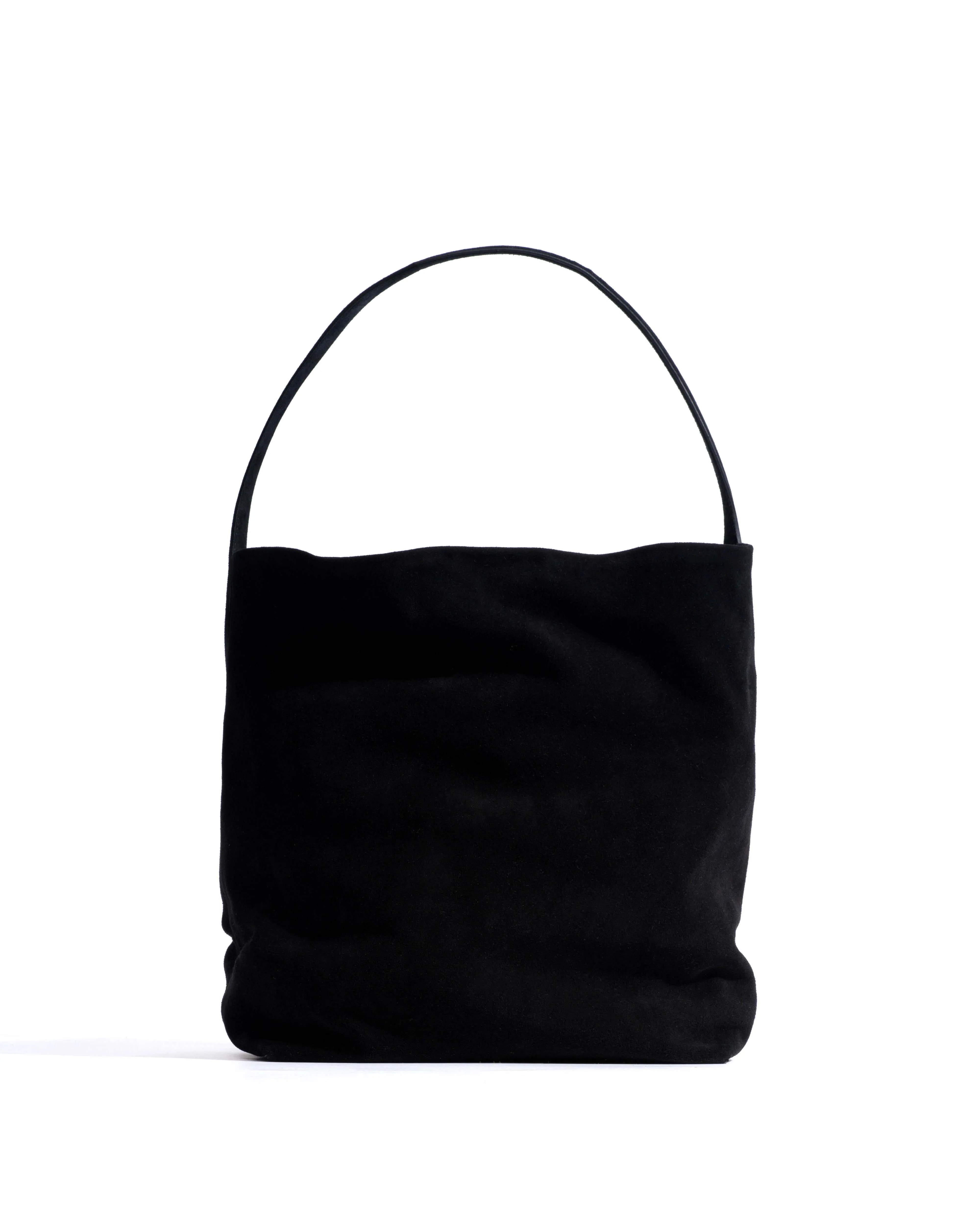 Versa slouchy everyday bag Calf suede Black sold by Anonymous Copenhagen