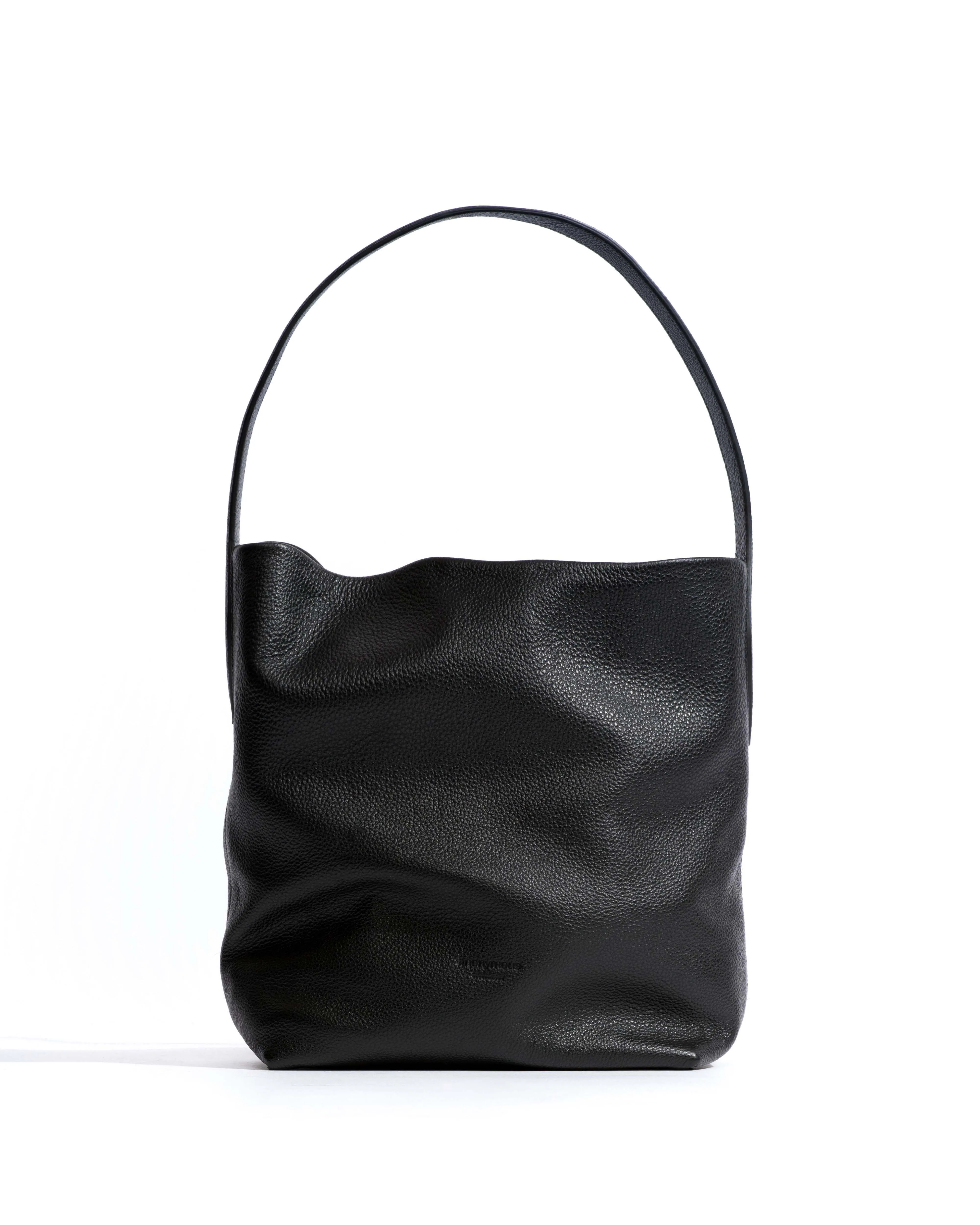 Versa slouchy petite bag Pebbled soft calf Black sold by Anonymous Copenhagen