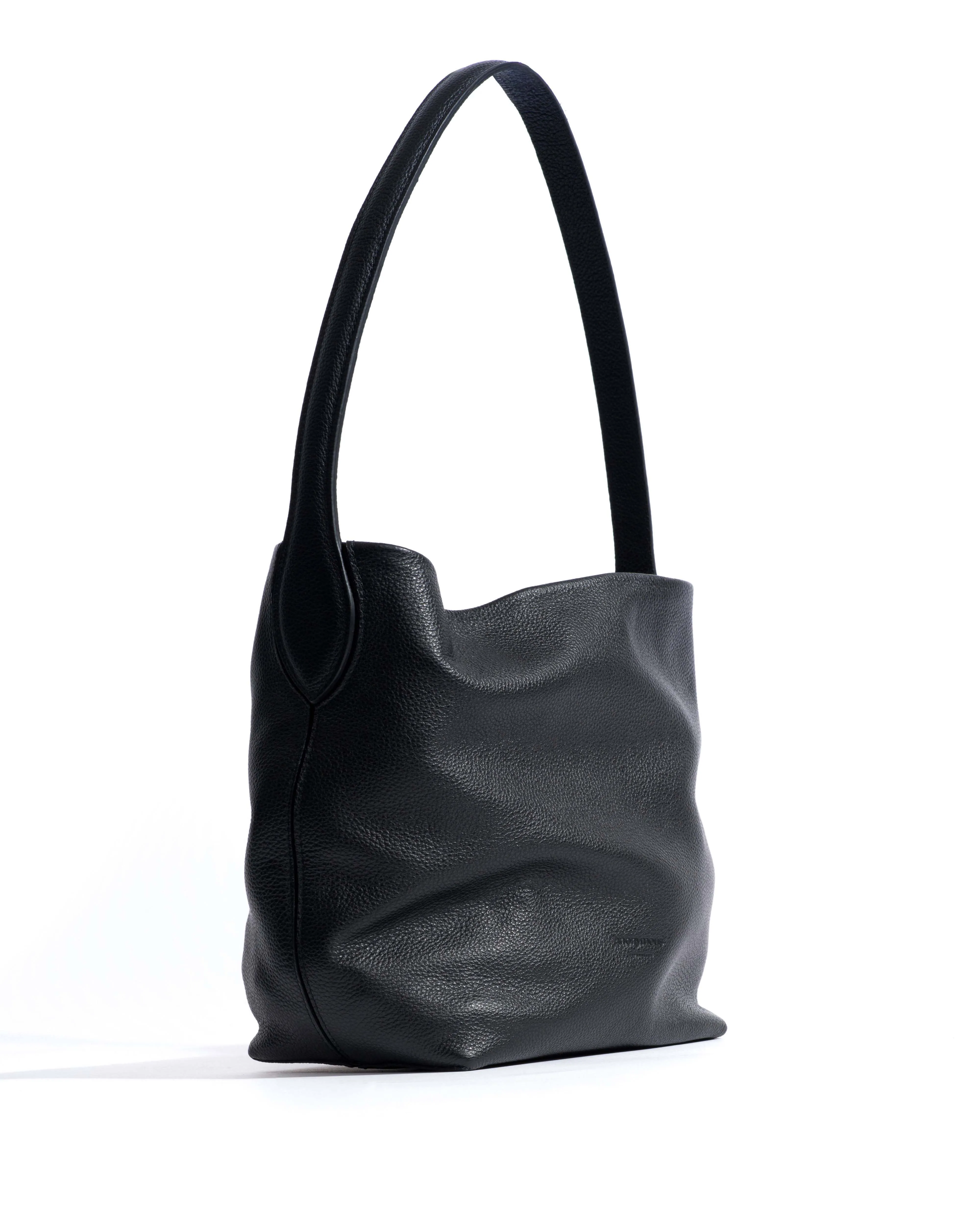 Versa slouchy petite bag Pebbled soft calf Black sold by Anonymous Copenhagen product image thumbnail 2