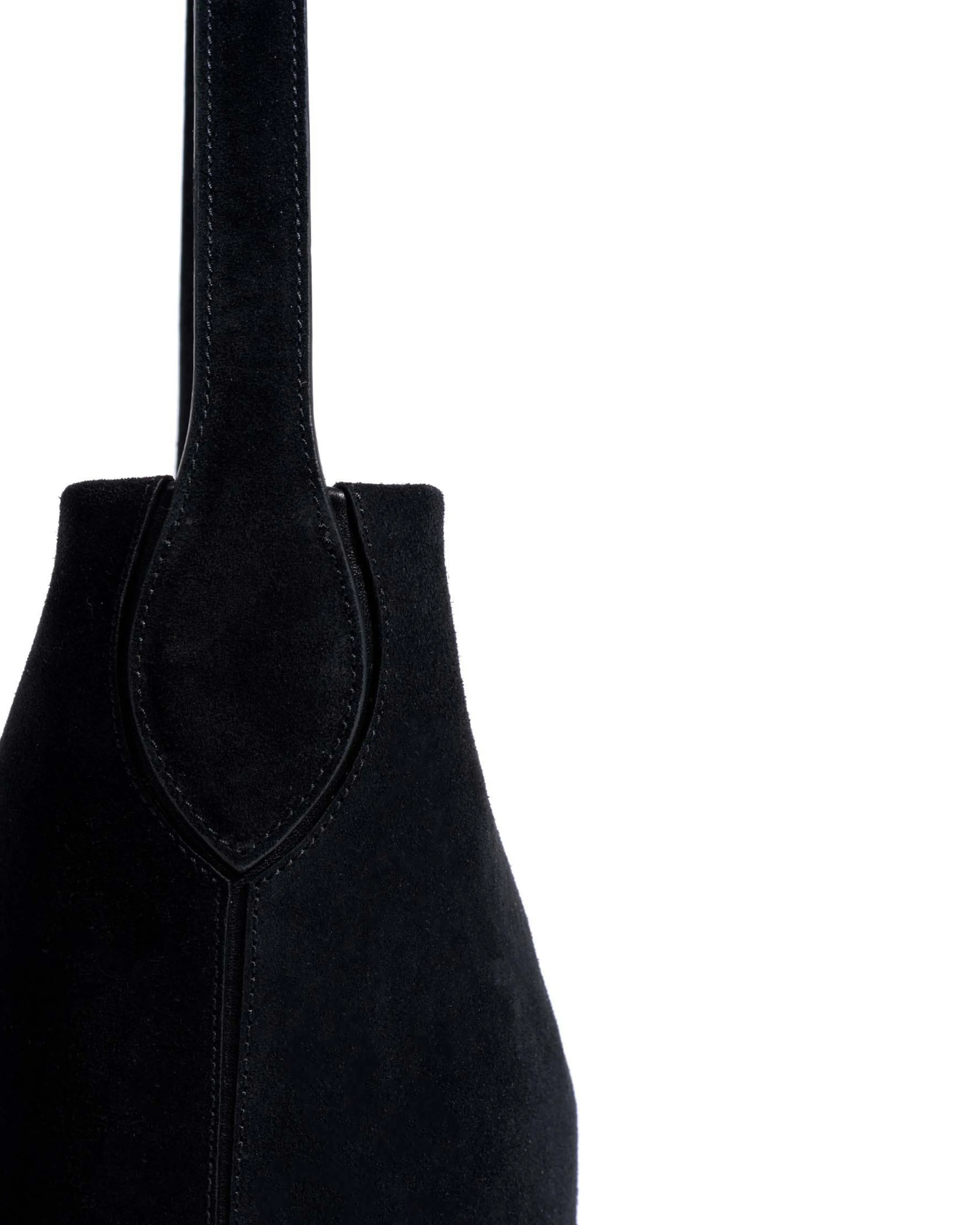 Versa slouchy petite bag Calf suede Black sold by Anonymous Copenhagen product image thumbnail 4