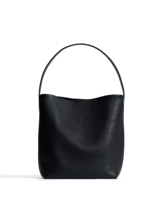 Versa everyday bag Pebbled soft calf Black sold by Anonymous Copenhagen