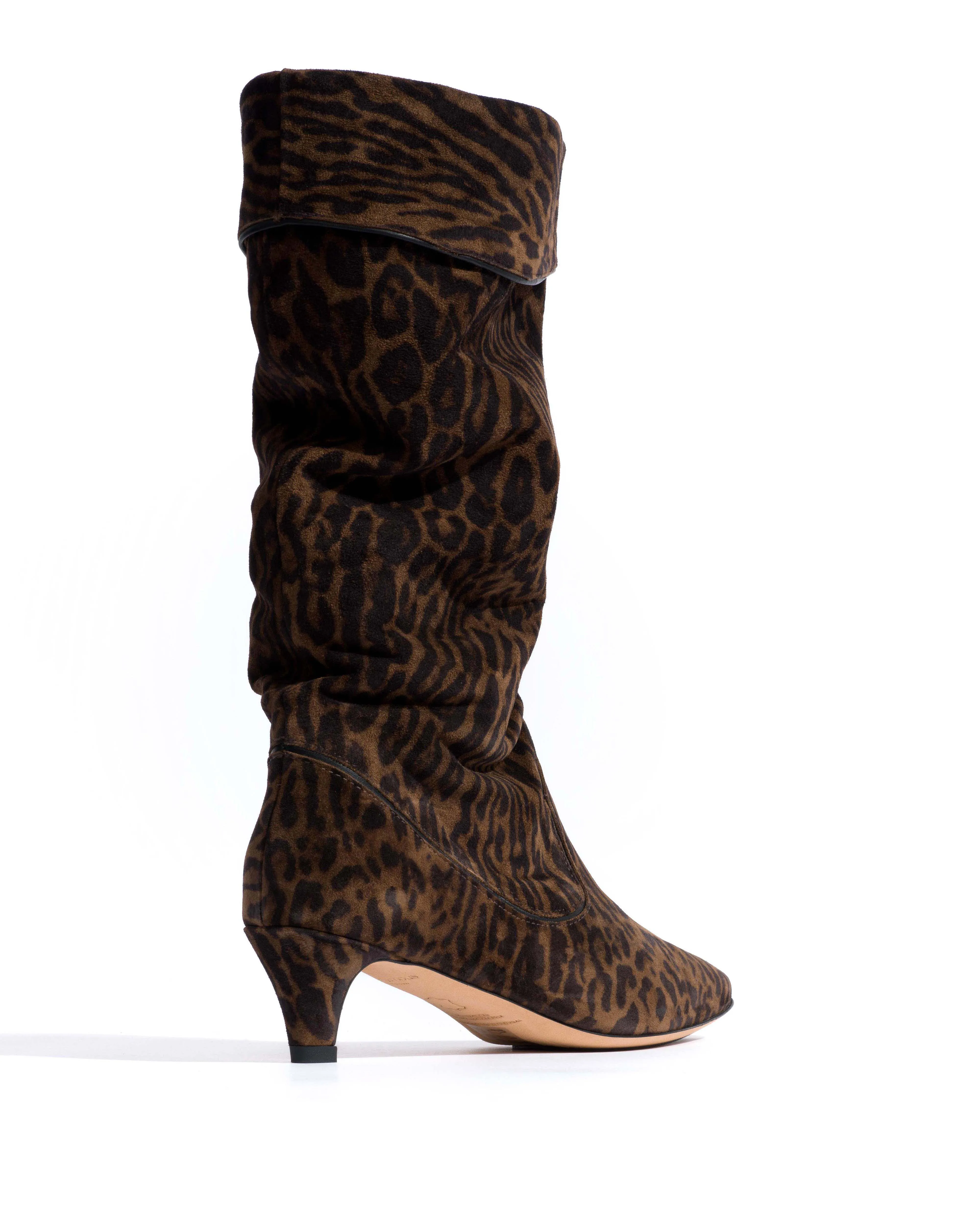 Hillerie 40 stiletto Calf suede print & sleek leather Jaguar & black sold by Anonymous Copenhagen product image thumbnail 4