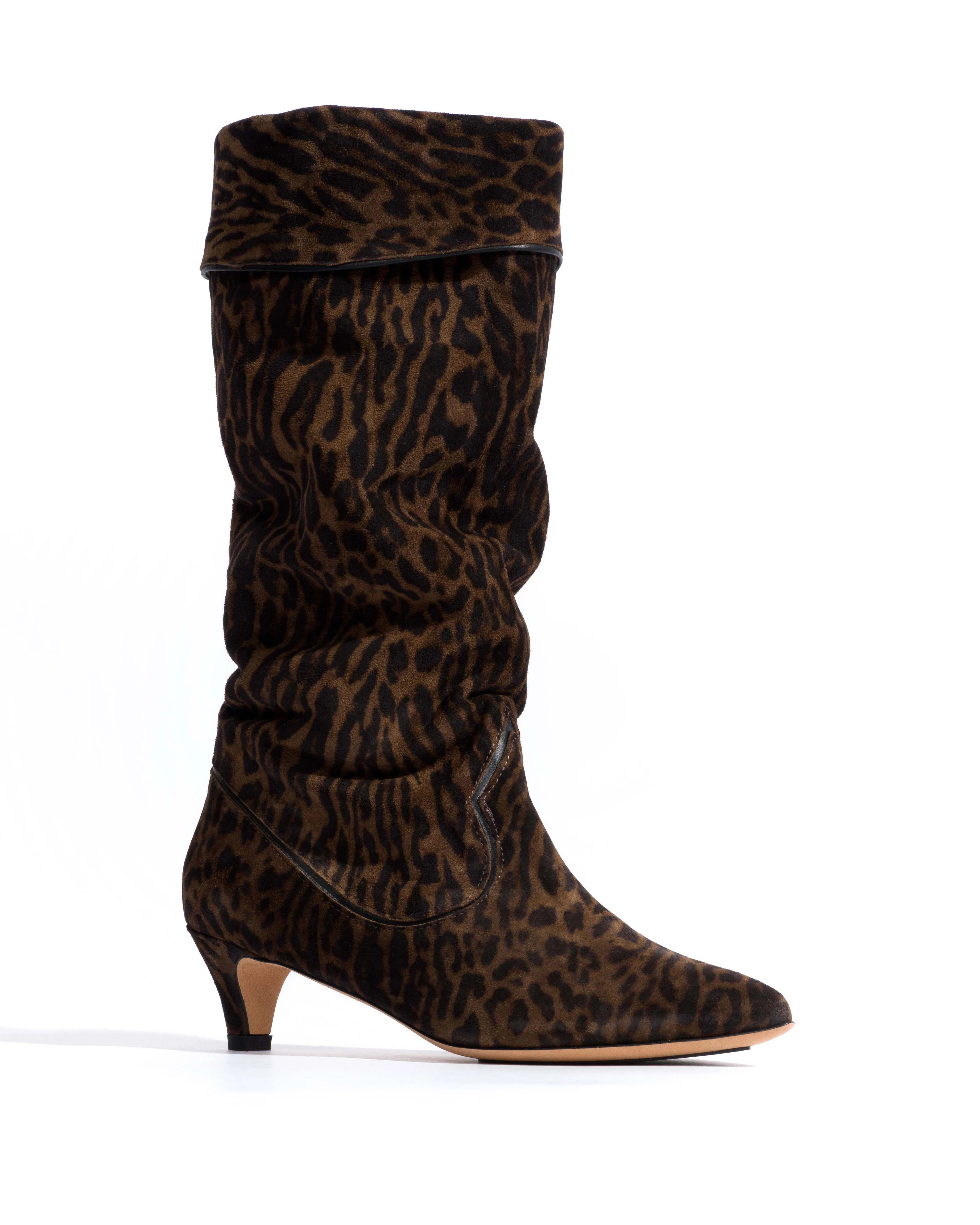 Hillerie 40 stiletto Calf suede print & sleek leather Jaguar & black sold by Anonymous Copenhagen product image thumbnail 2