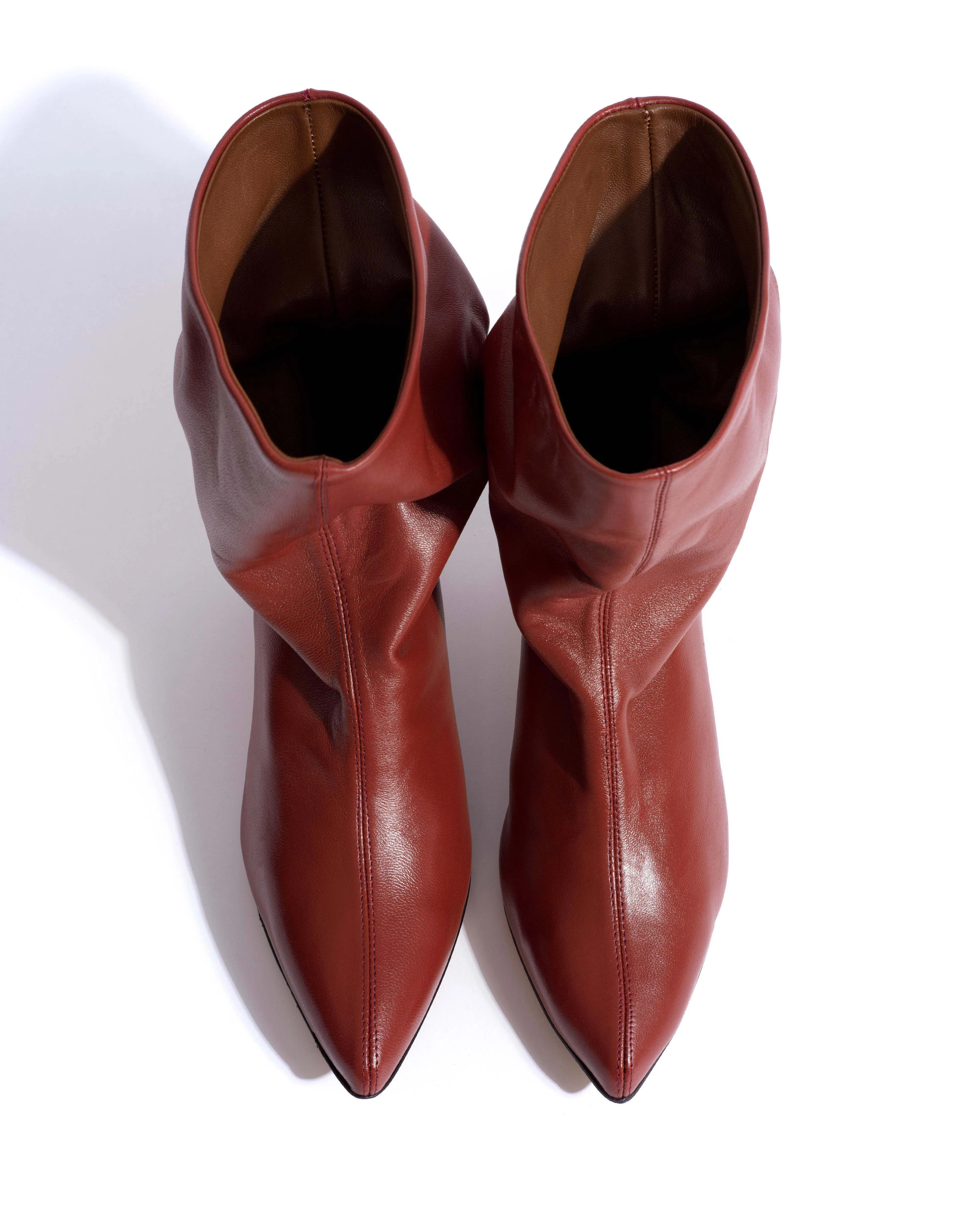 Sweeney 40 stiletto Silky calf Terracotta sold by Anonymous Copenhagen product image thumbnail 5