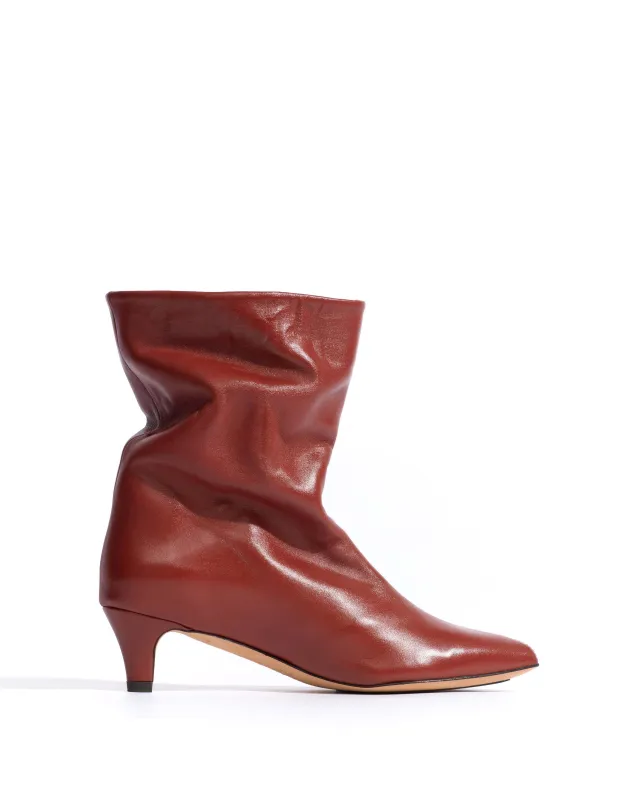 Sweeney 40 stiletto Silky calf Terracotta made by Anonymous Copenhagen