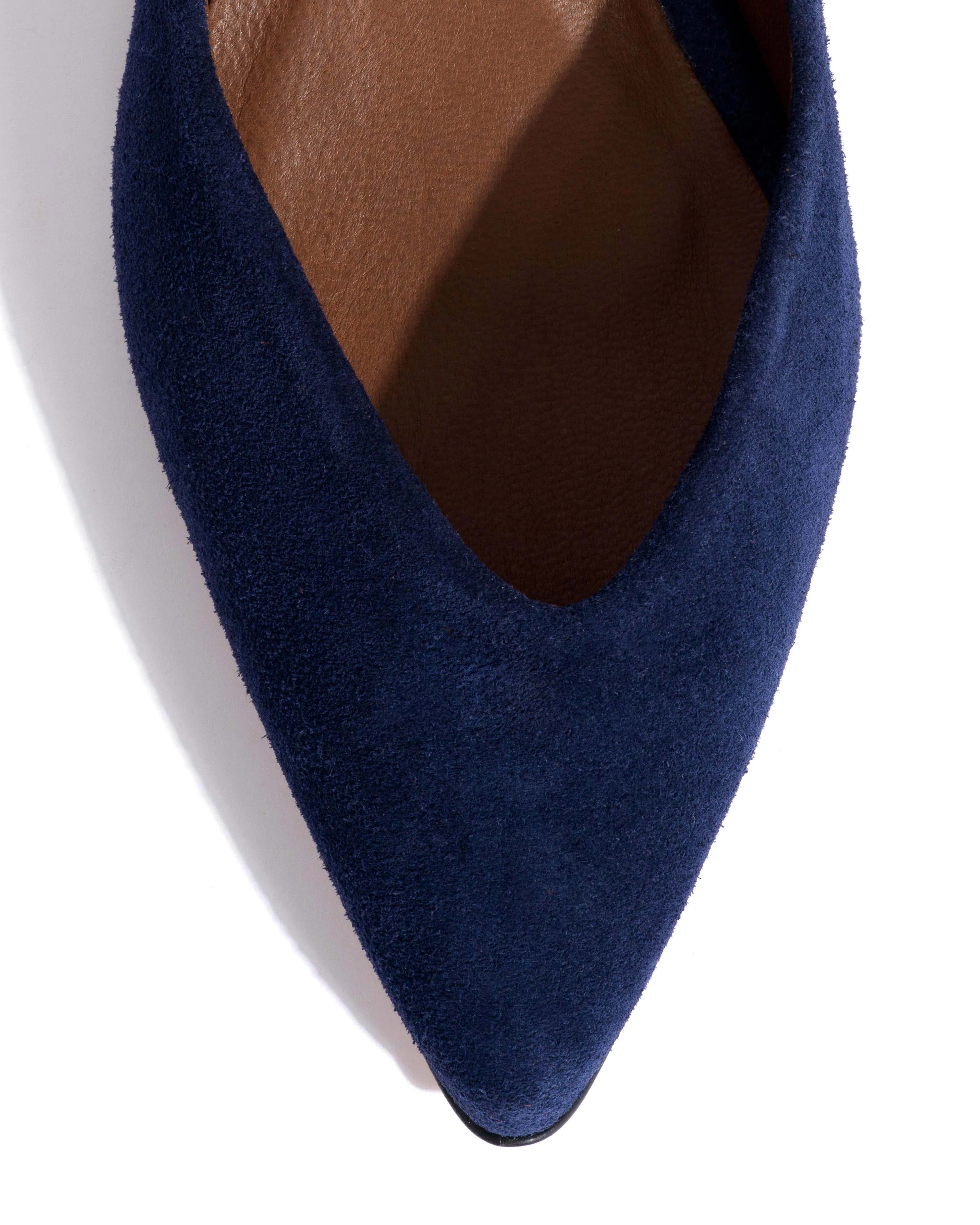 Trini 40 stiletto Calf suede Ink blue sold by Anonymous Copenhagen product image thumbnail 5