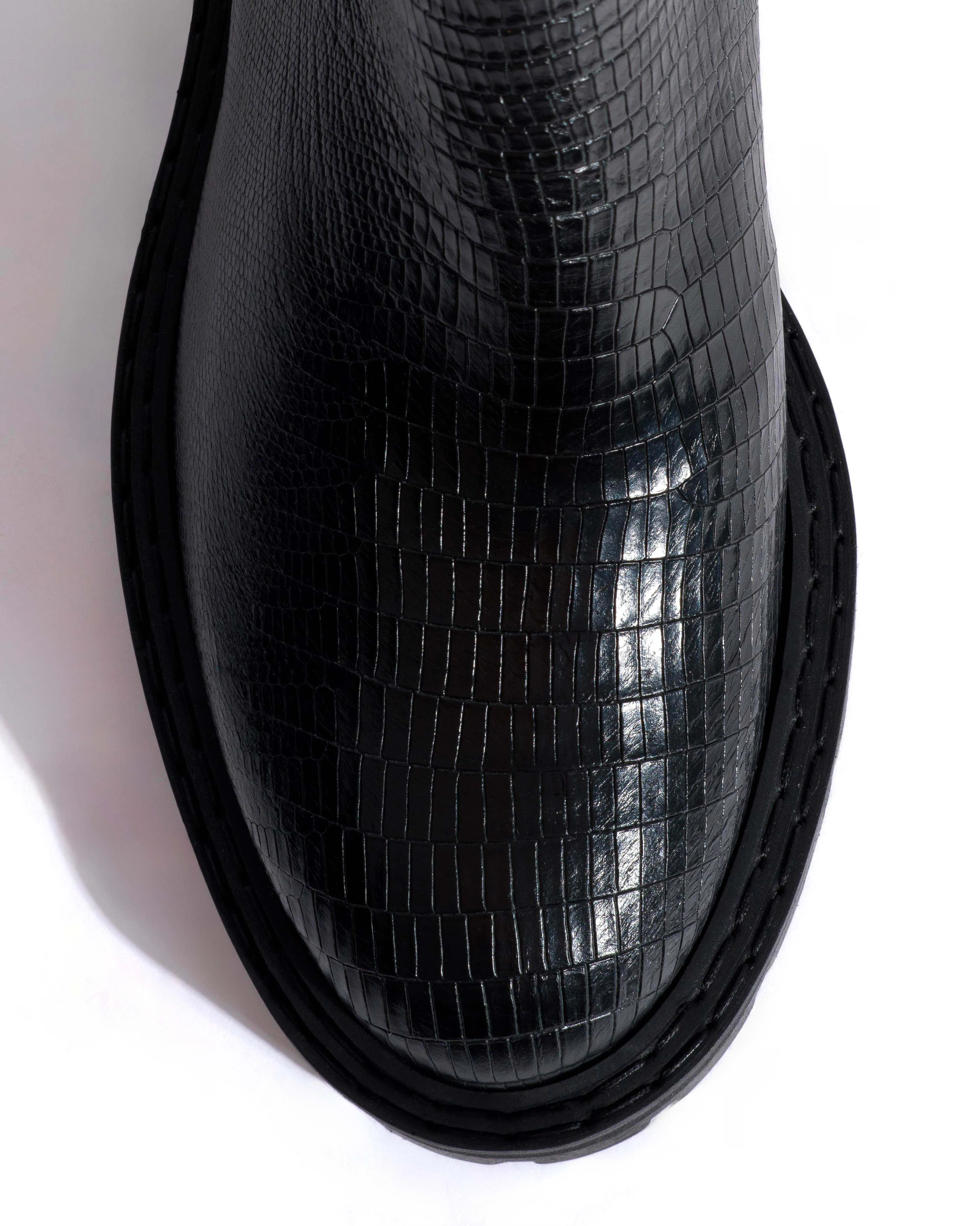 Haily low cut Calf lizard Black sold by Anonymous Copenhagen product image thumbnail 5