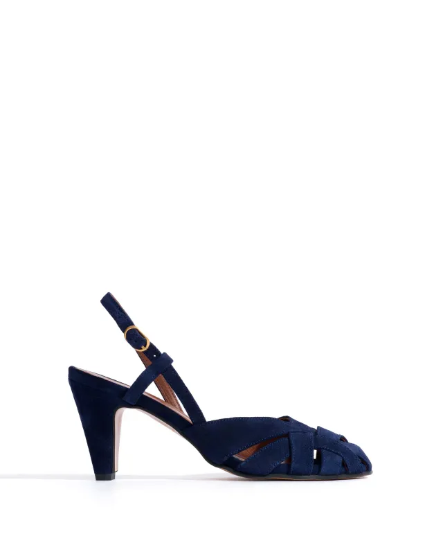 Banie 75 Calf suede Ink blue sold by Anonymous Copenhagen