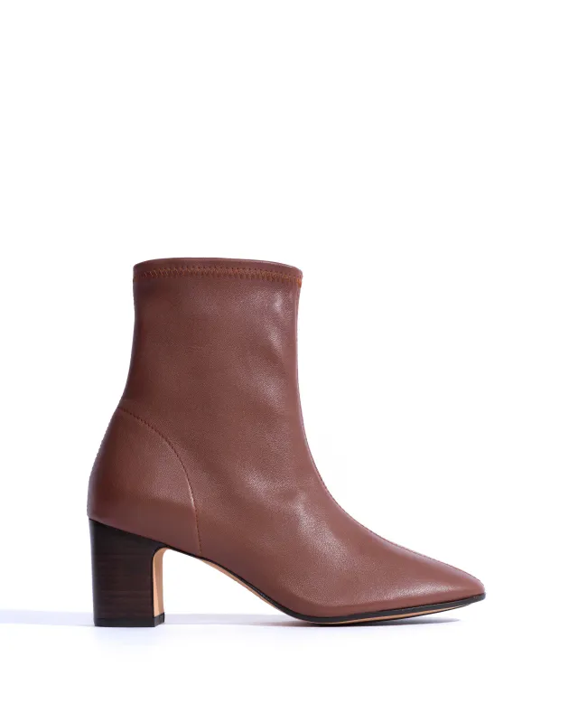 Hanny 55 stacked stretch Silky lamb Chocolate sold by Anonymous Copenhagen