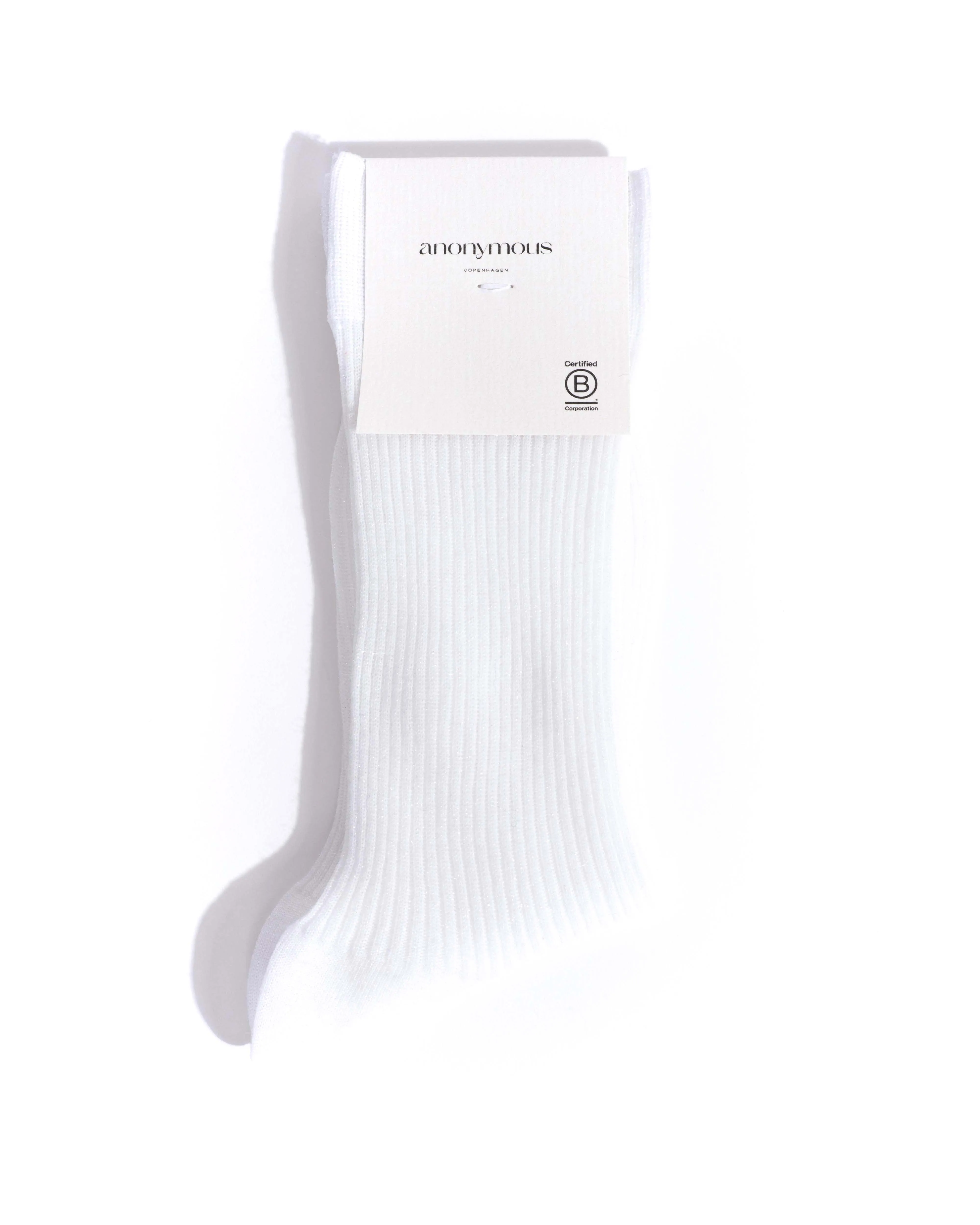 Noa glitter socks 52% nylon 48% polyester Cream sold by Anonymous Copenhagen product image thumbnail 3