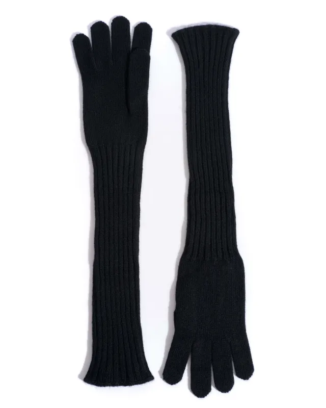 Nola cashmere gloves 100% cashmere Black sold by Anonymous Copenhagen