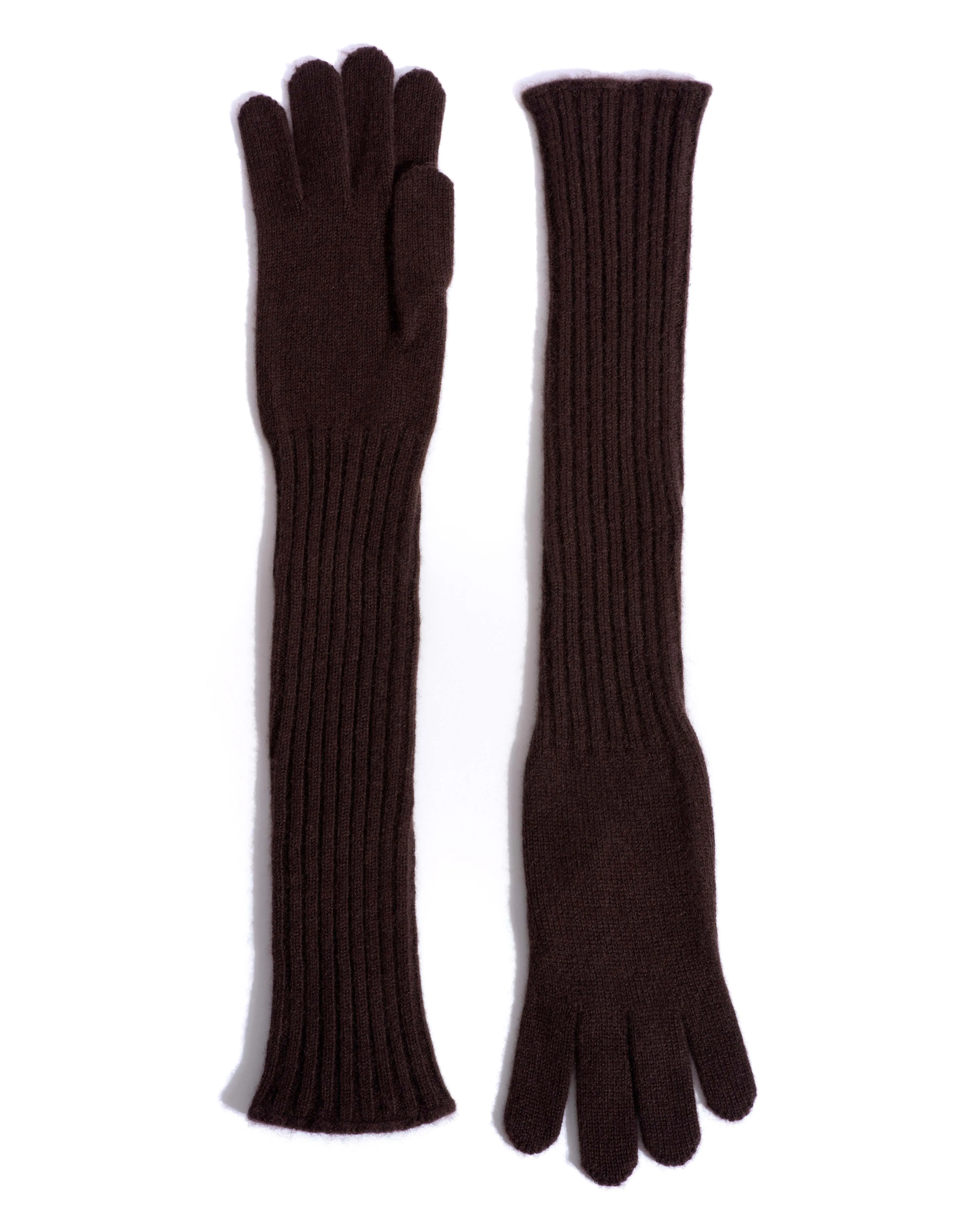 Nola cashmere gloves 100% cashmere Coffee brown sold by Anonymous Copenhagen