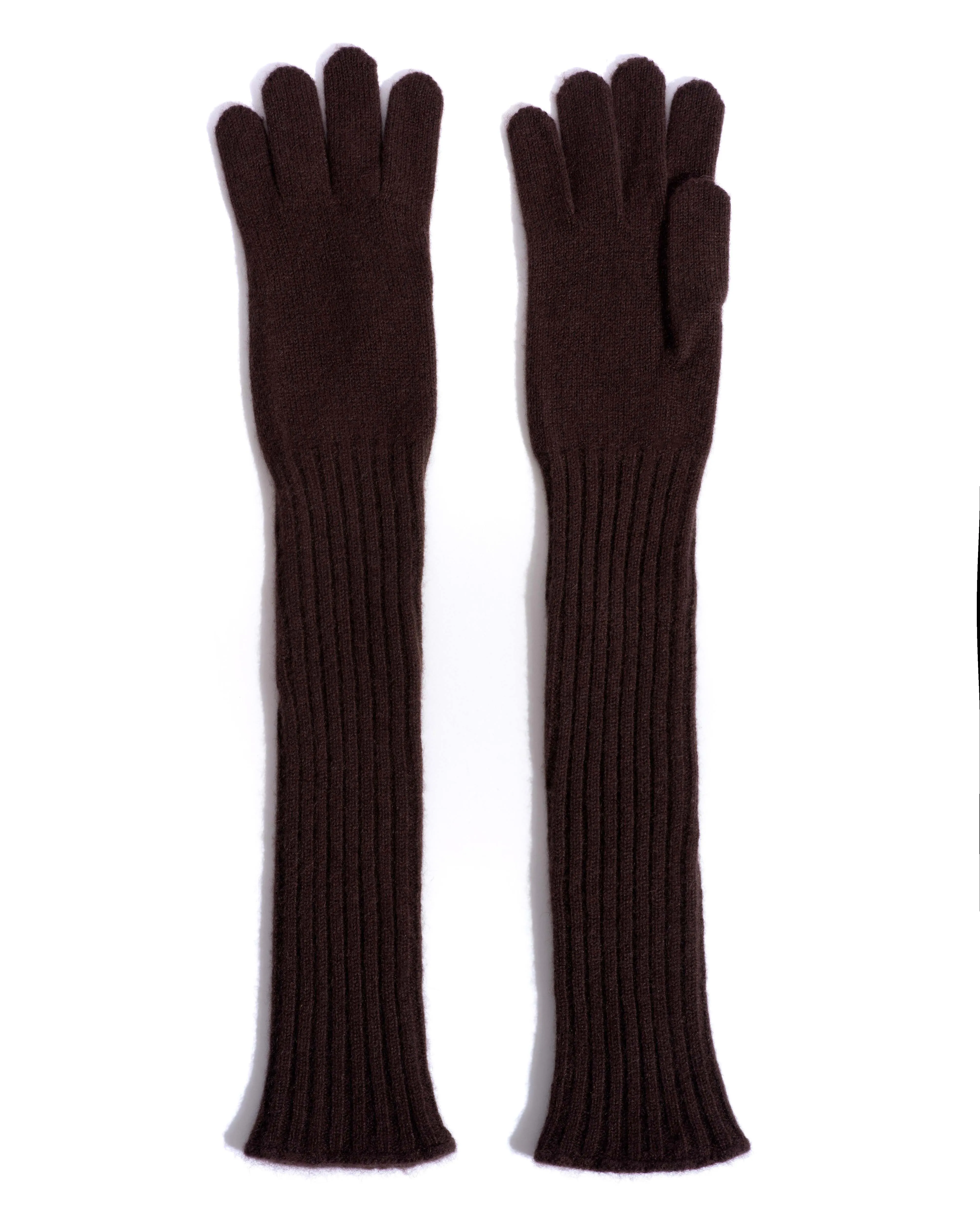 Nola cashmere gloves 100% cashmere Coffee brown sold by Anonymous Copenhagen product image thumbnail 2