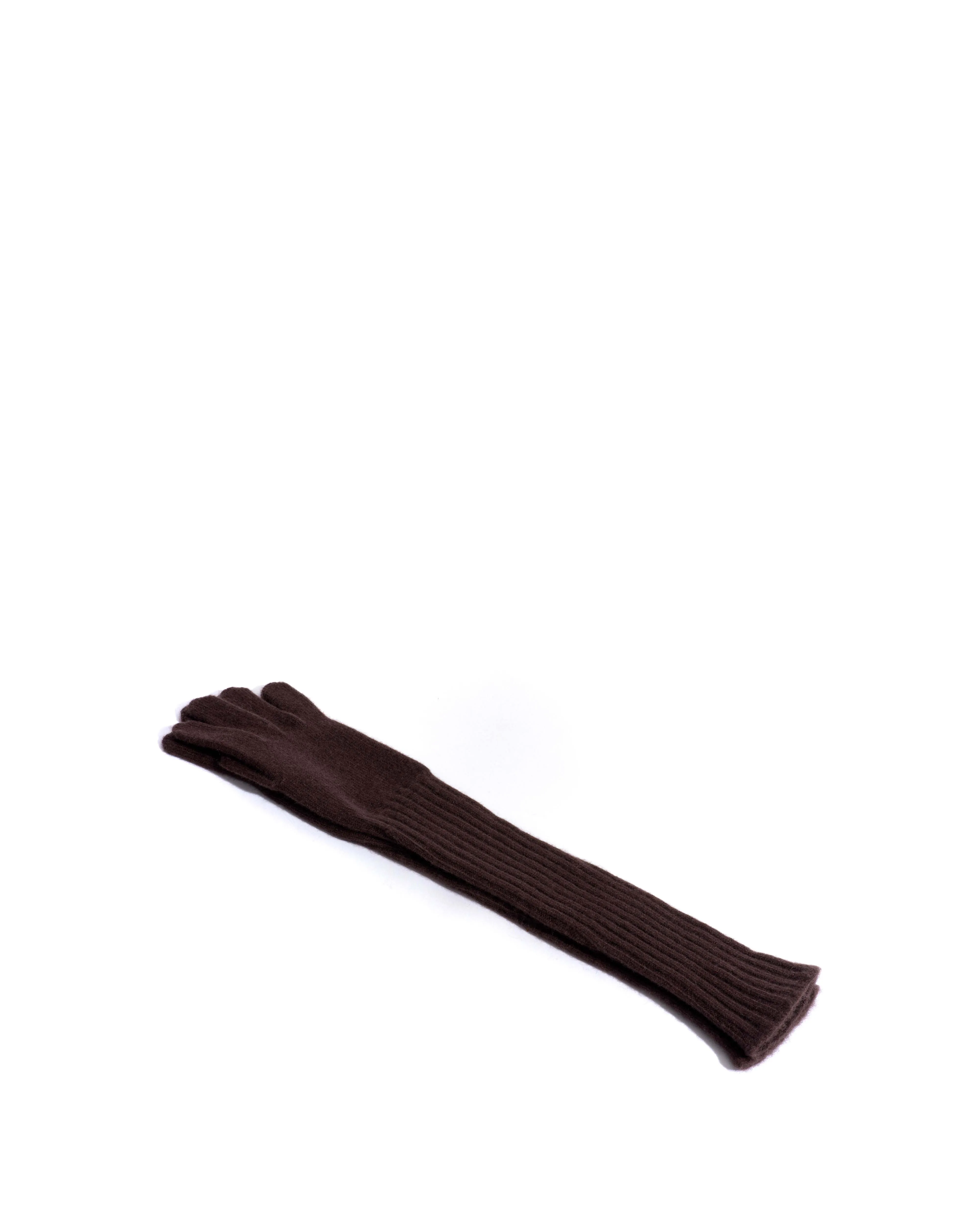 Nola cashmere gloves 100% cashmere Coffee brown sold by Anonymous Copenhagen product image thumbnail 3