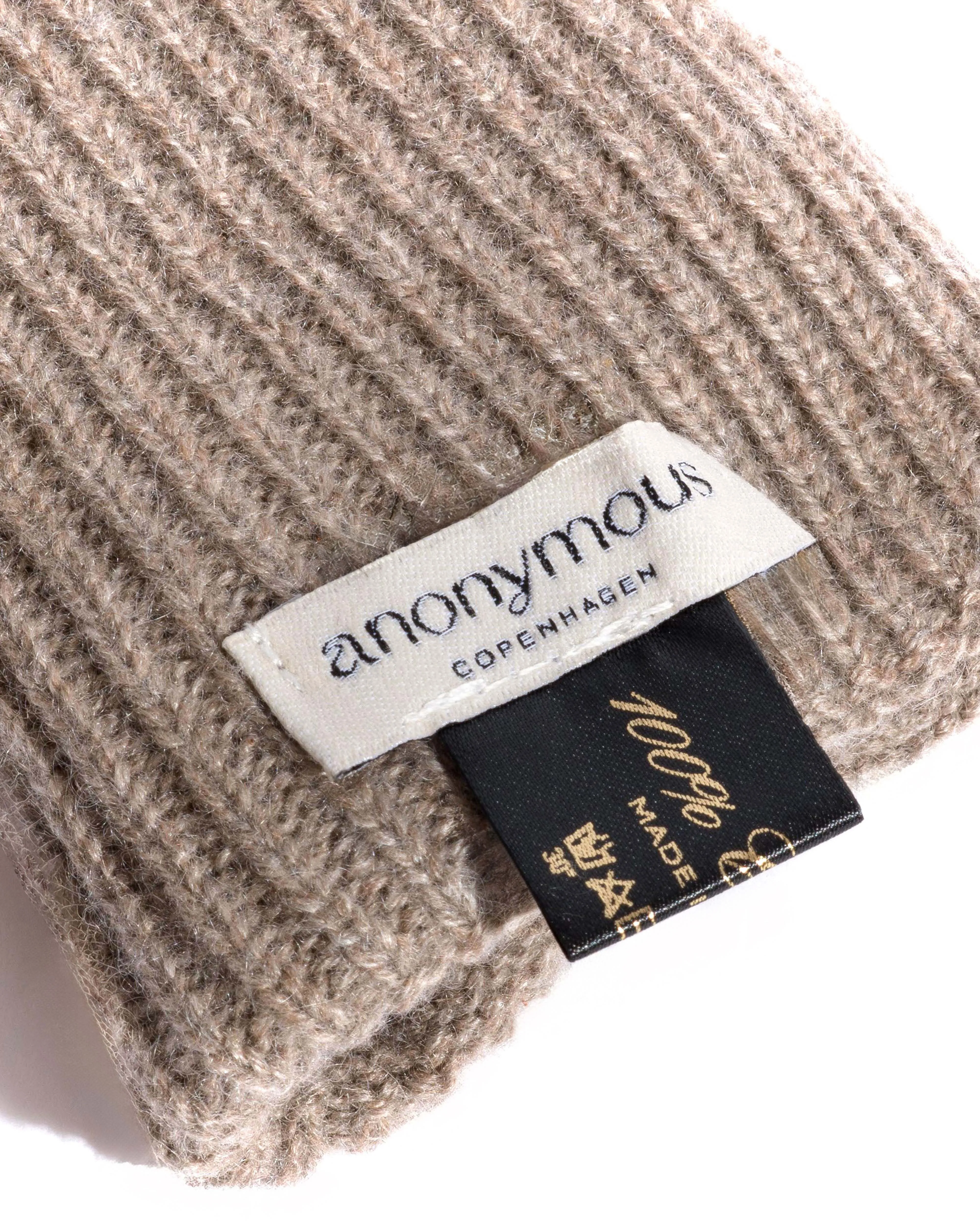 Nola cashmere gloves 100% cashmere Dark taupe sold by Anonymous Copenhagen product image thumbnail 5