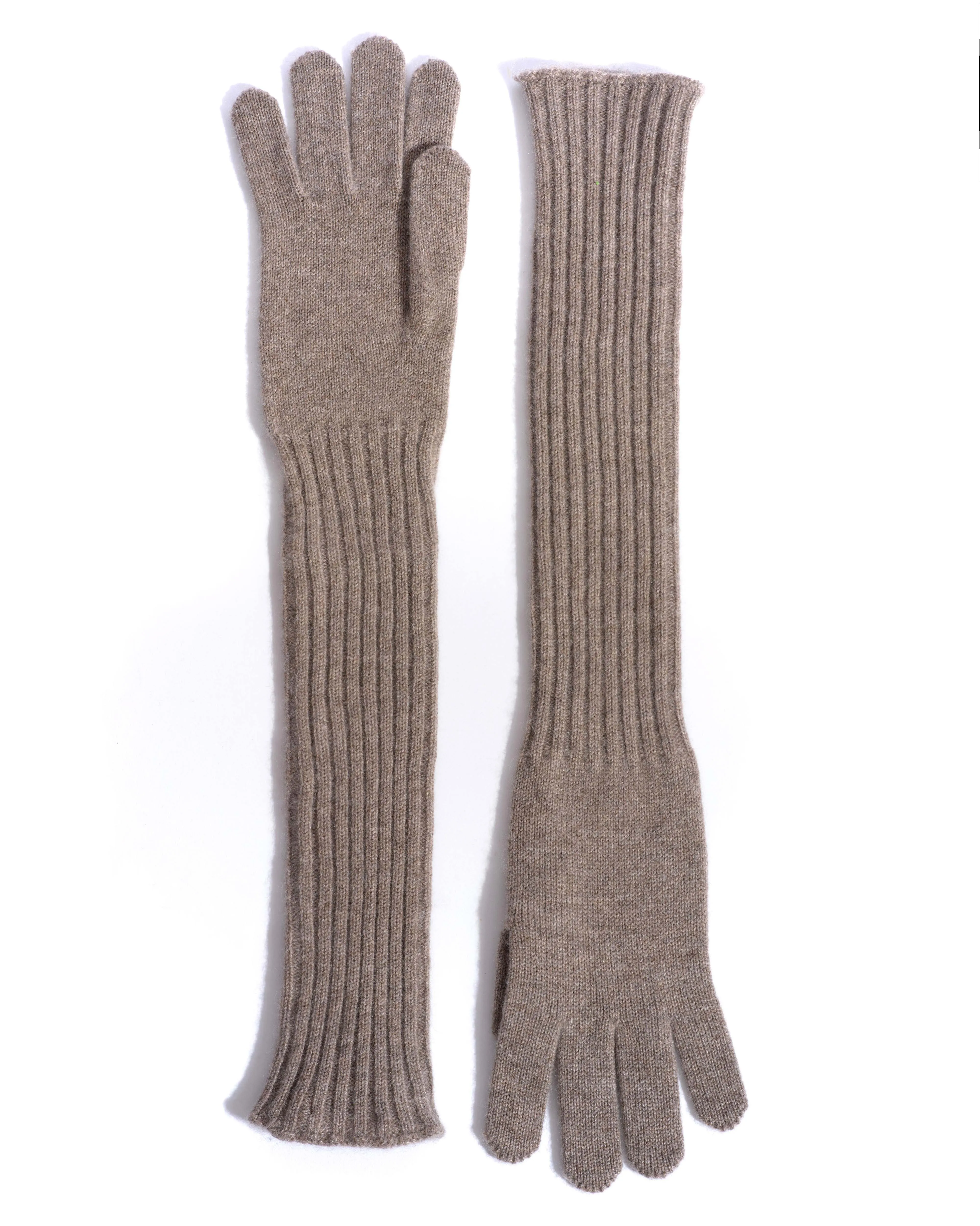Nola cashmere gloves 100% cashmere Dark taupe sold by Anonymous Copenhagen