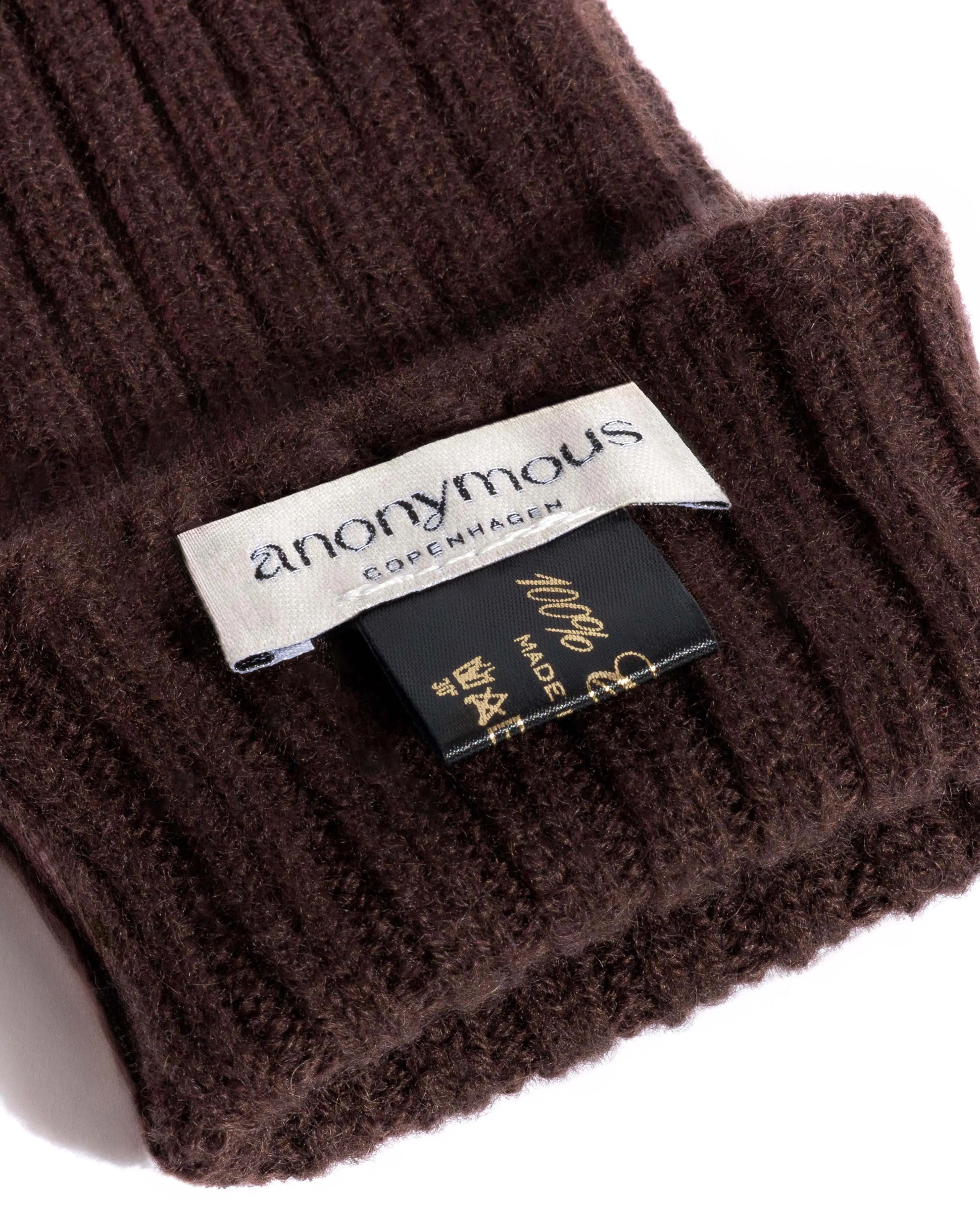 Bianca cashmere gloves 100% cashmere Coffee brown sold by Anonymous Copenhagen product image thumbnail 5