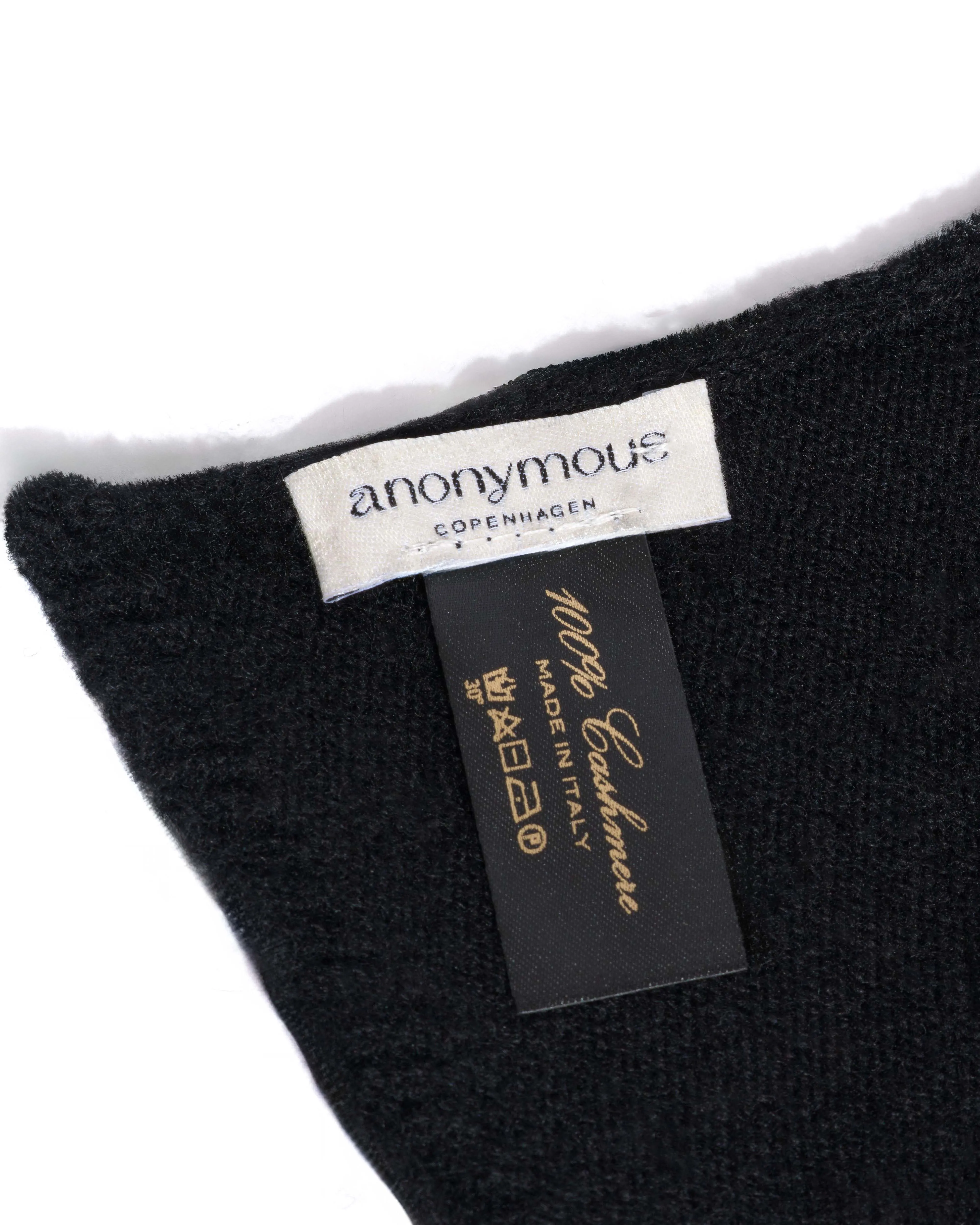 Mira cashmere square scarf 100% cashmere Black sold by Anonymous Copenhagen product image thumbnail 5