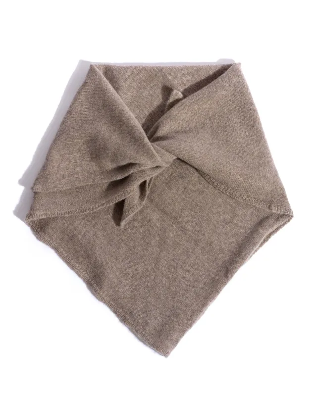 Mira cashmere square scarf 100% cashmere Dark taupe sold by Anonymous Copenhagen