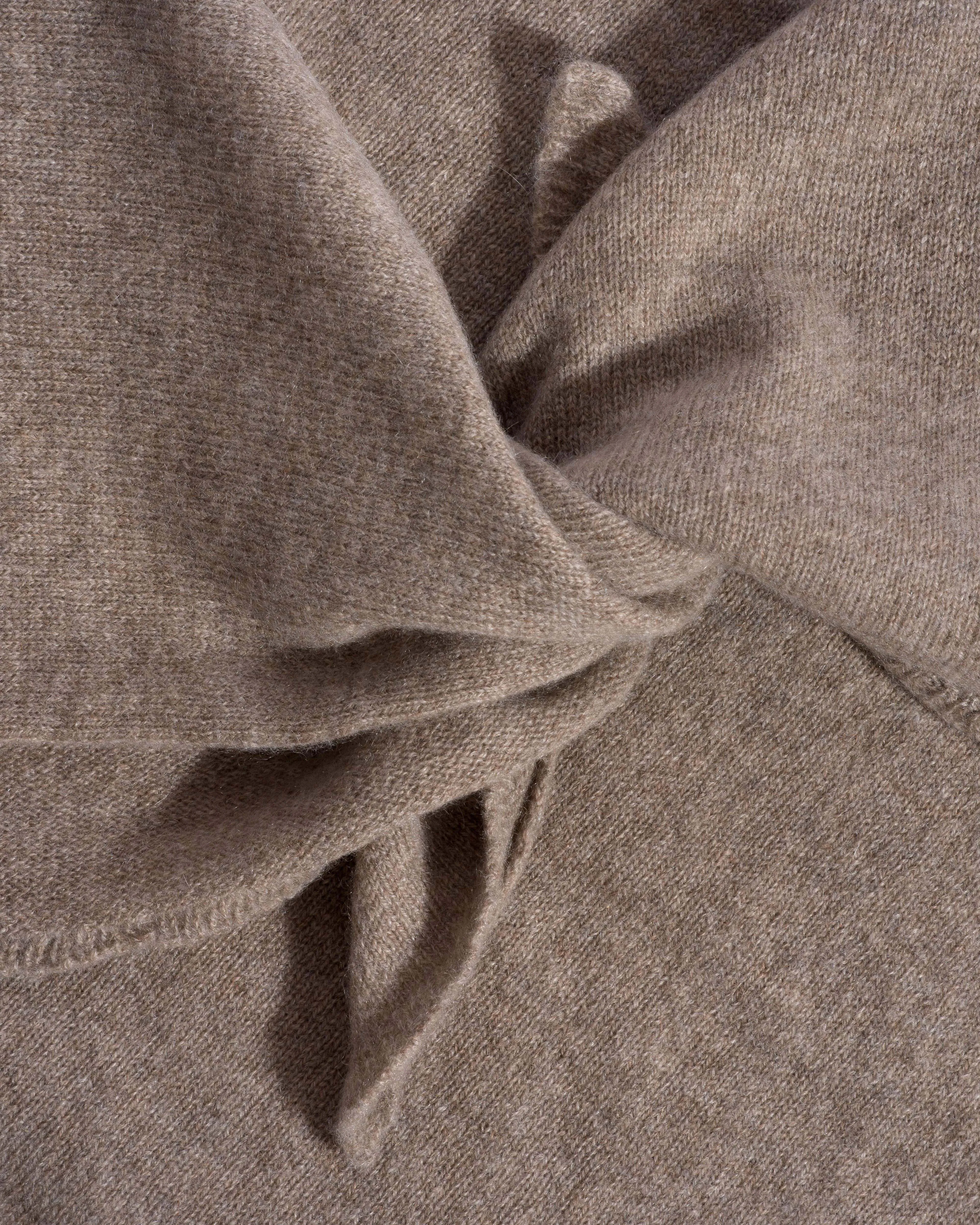 Mira cashmere square scarf 100% cashmere Dark taupe sold by Anonymous Copenhagen product image thumbnail 3