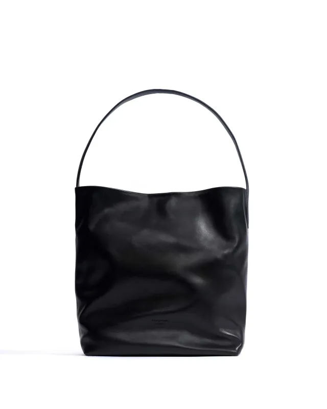 Versa slouchy everyday bag Soft calf Black sold by Anonymous Copenhagen