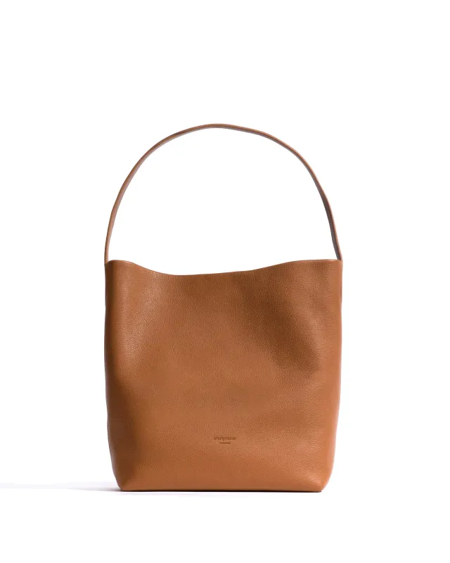 Versa everyday bag Pebbled soft calf Camel sold by Anonymous Copenhagen