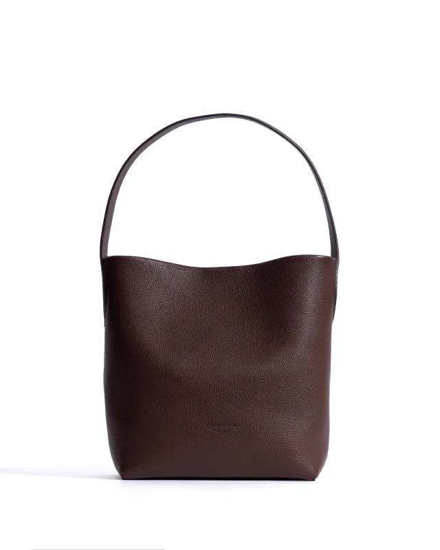 Versa petite bag Pebbled soft calf Chocolate sold by Anonymous Copenhagen
