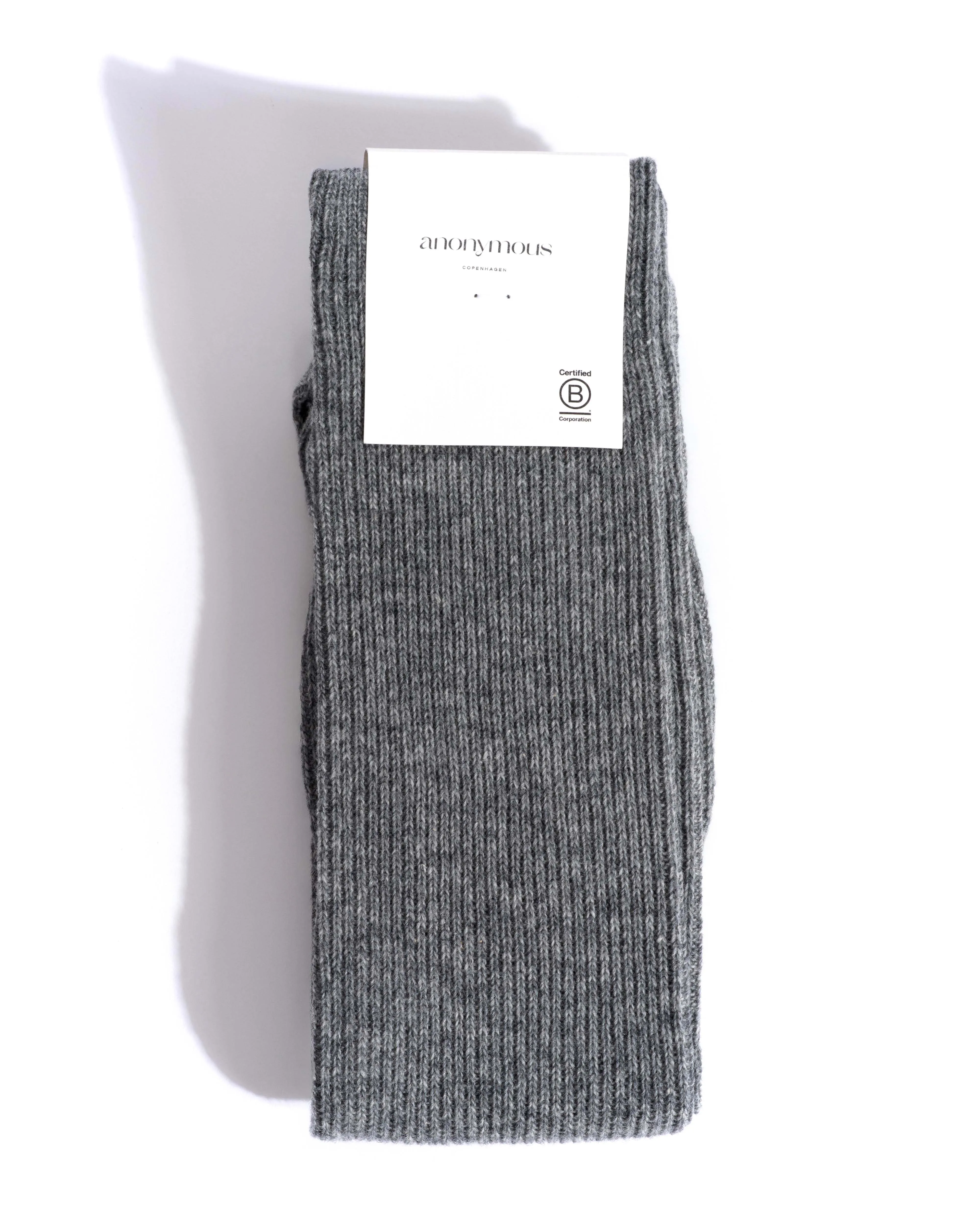 Lanai knee-high cashmere socks 70% wool 30% cashmere Light grey sold by Anonymous Copenhagen product image thumbnail 4