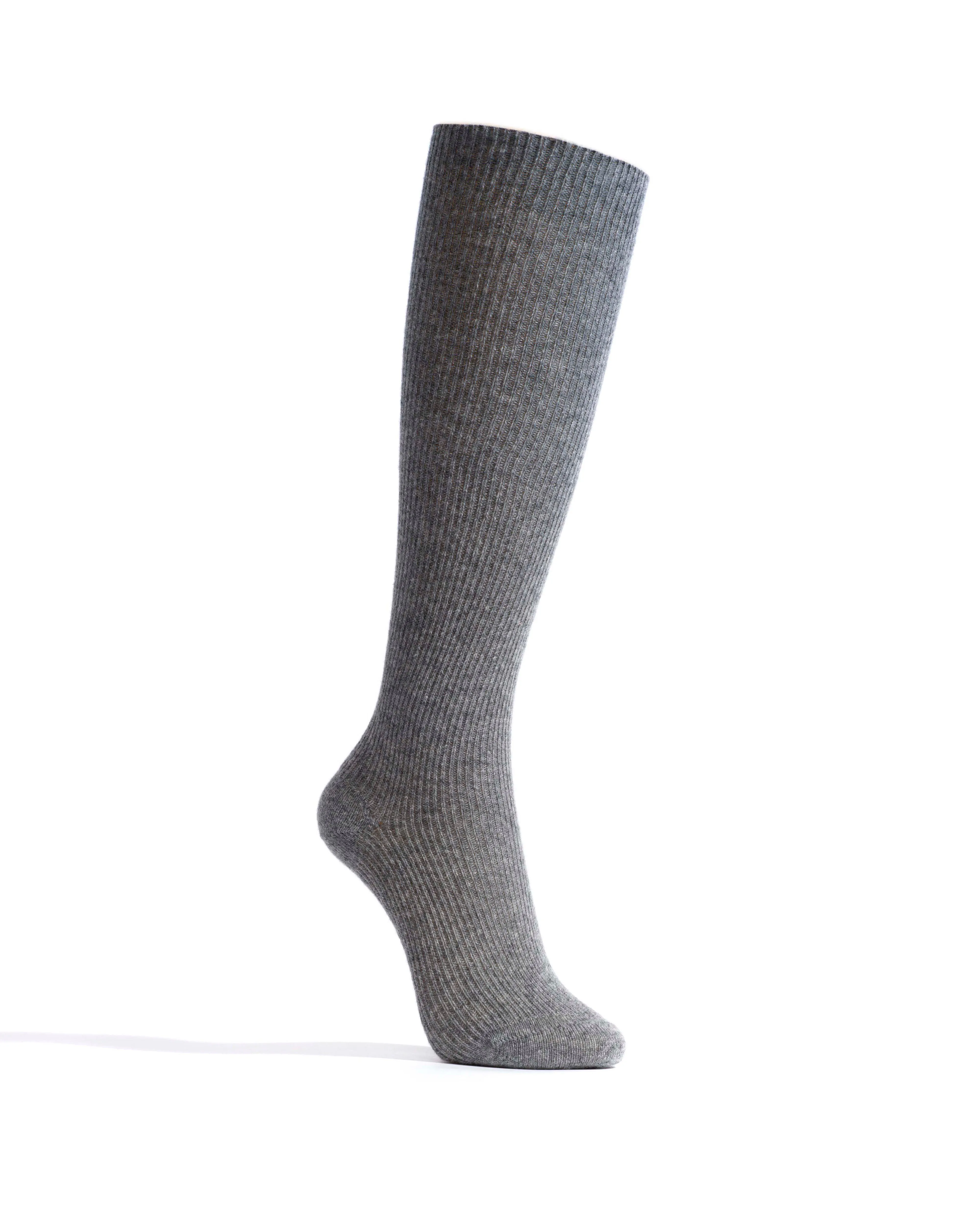 Lanai knee-high cashmere socks 70% wool 30% cashmere Light grey sold by Anonymous Copenhagen product image thumbnail 2