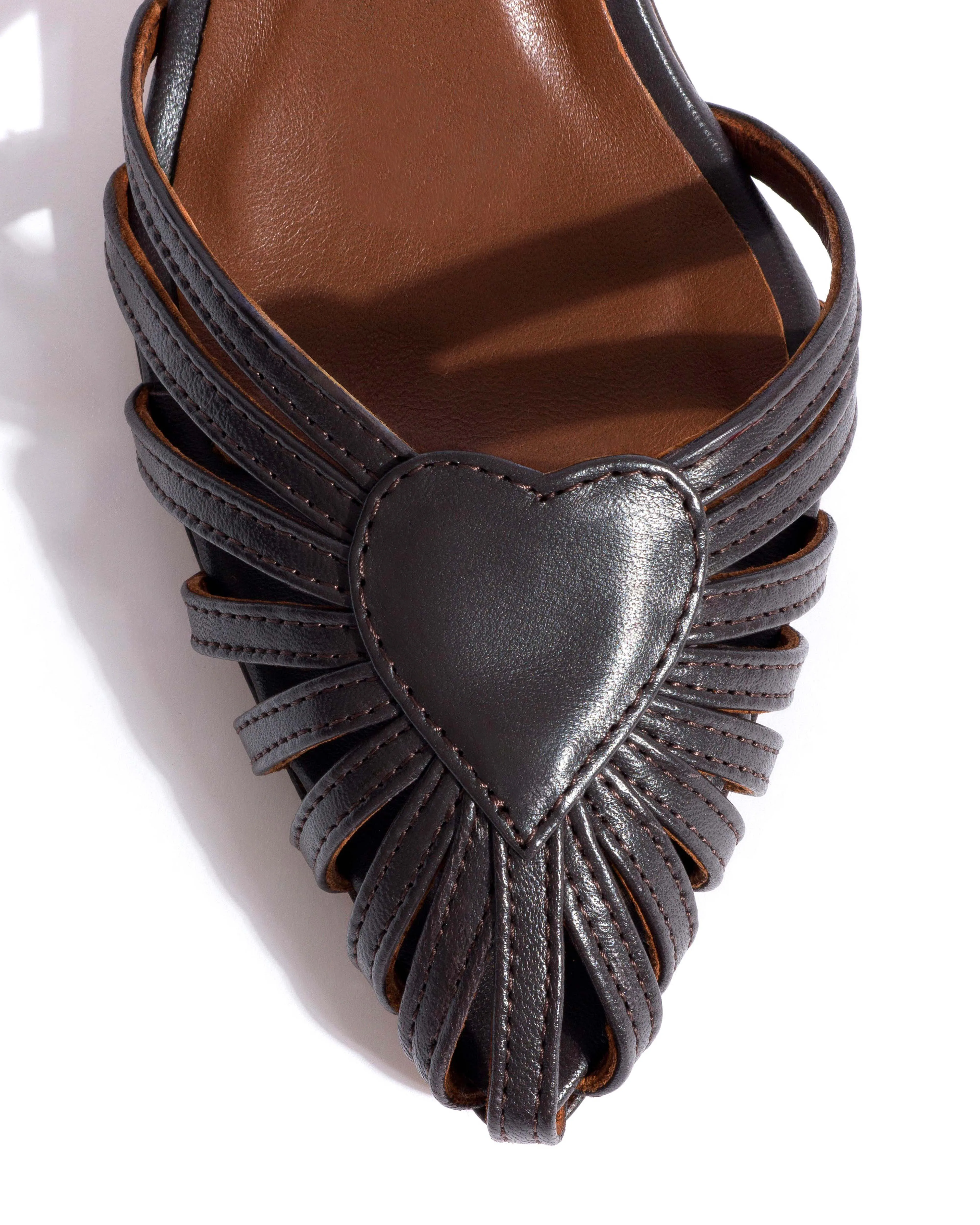 Keesha 55 Shiny lamb Espresso brown sold by Anonymous Copenhagen product image thumbnail 5