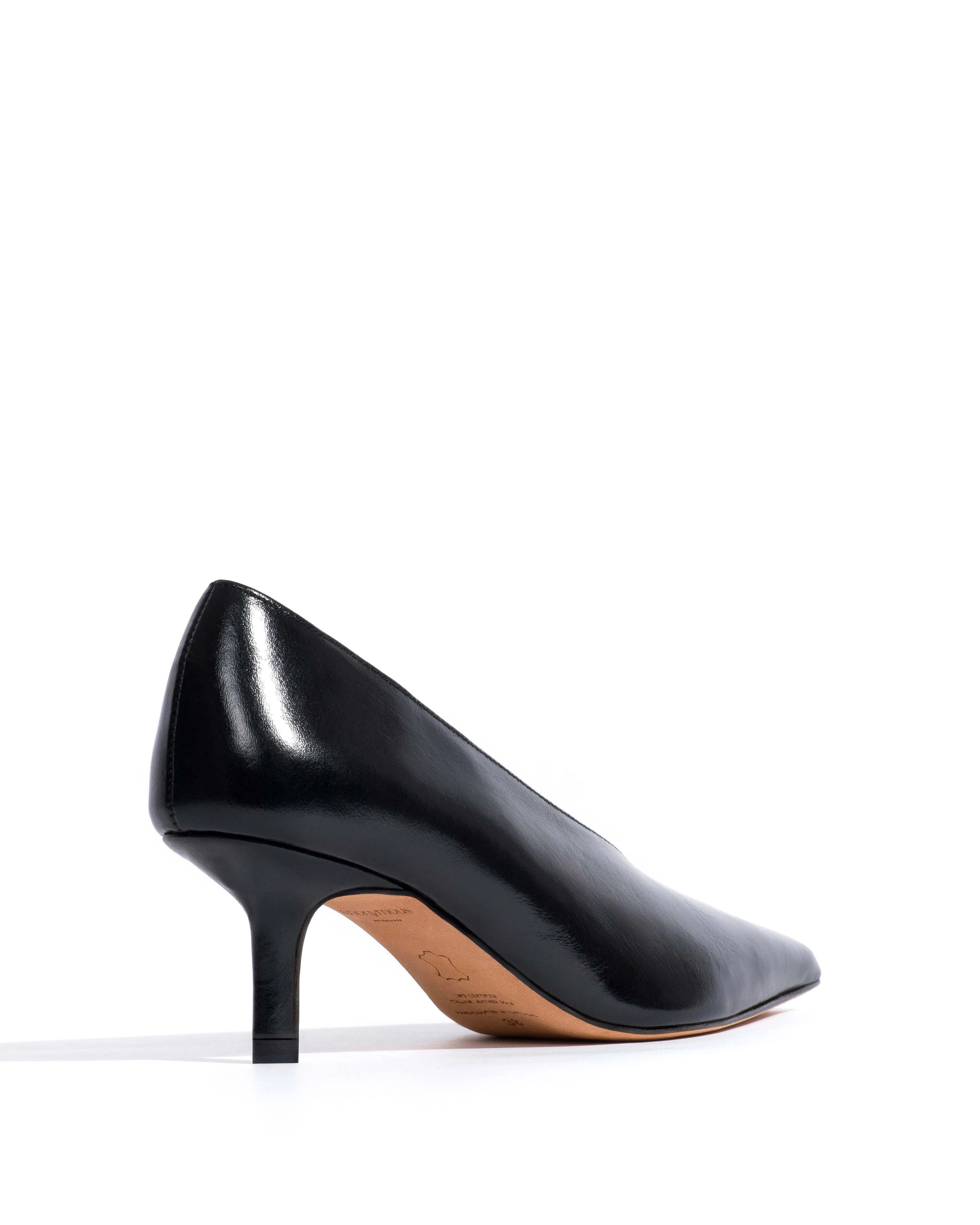 Phia 55 pin Crinkled polished goat Black sold by Anonymous Copenhagen product image thumbnail 3