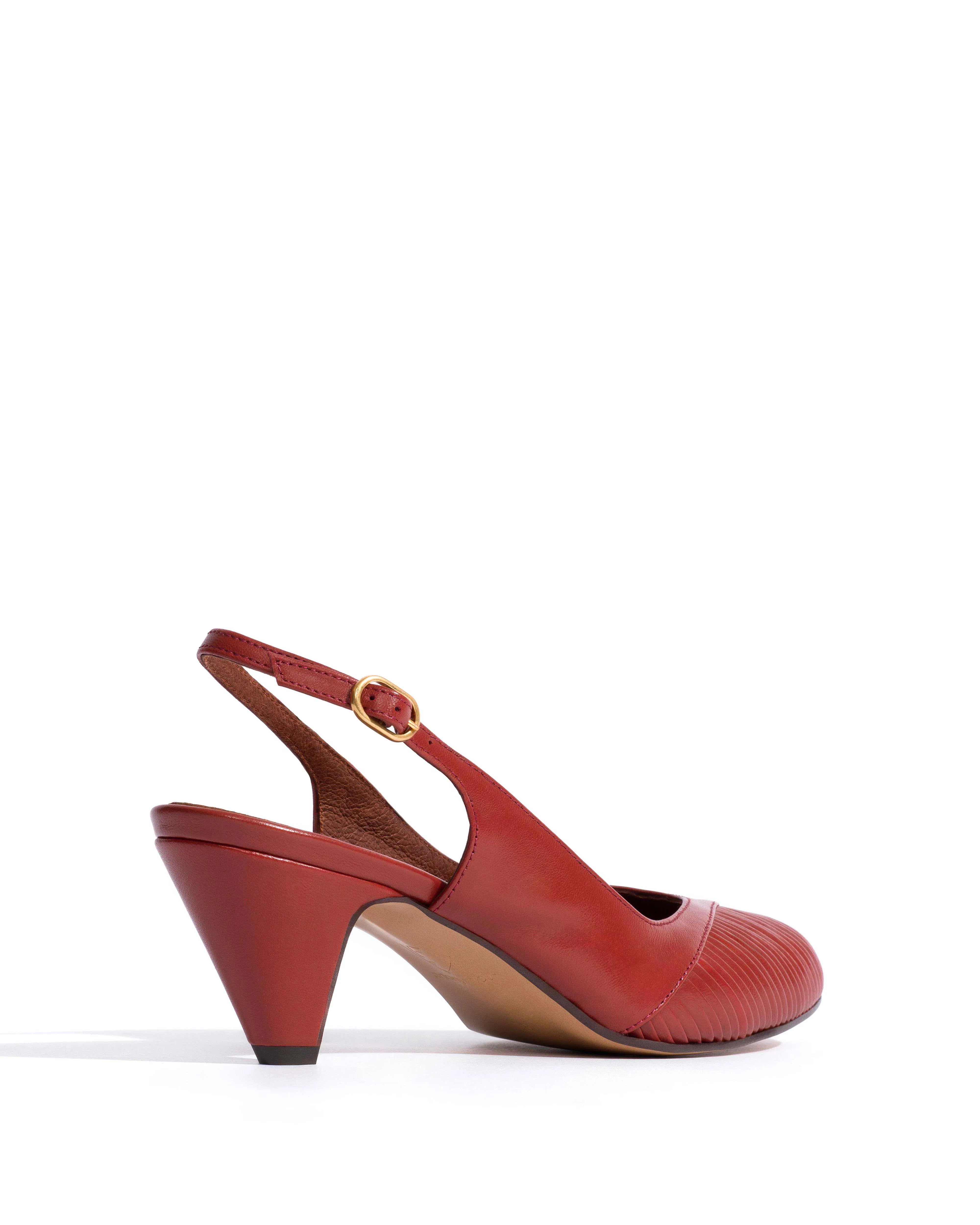 Cassandra 50 stiletto Shiny lamb Terracotta sold by Anonymous Copenhagen product image thumbnail 3