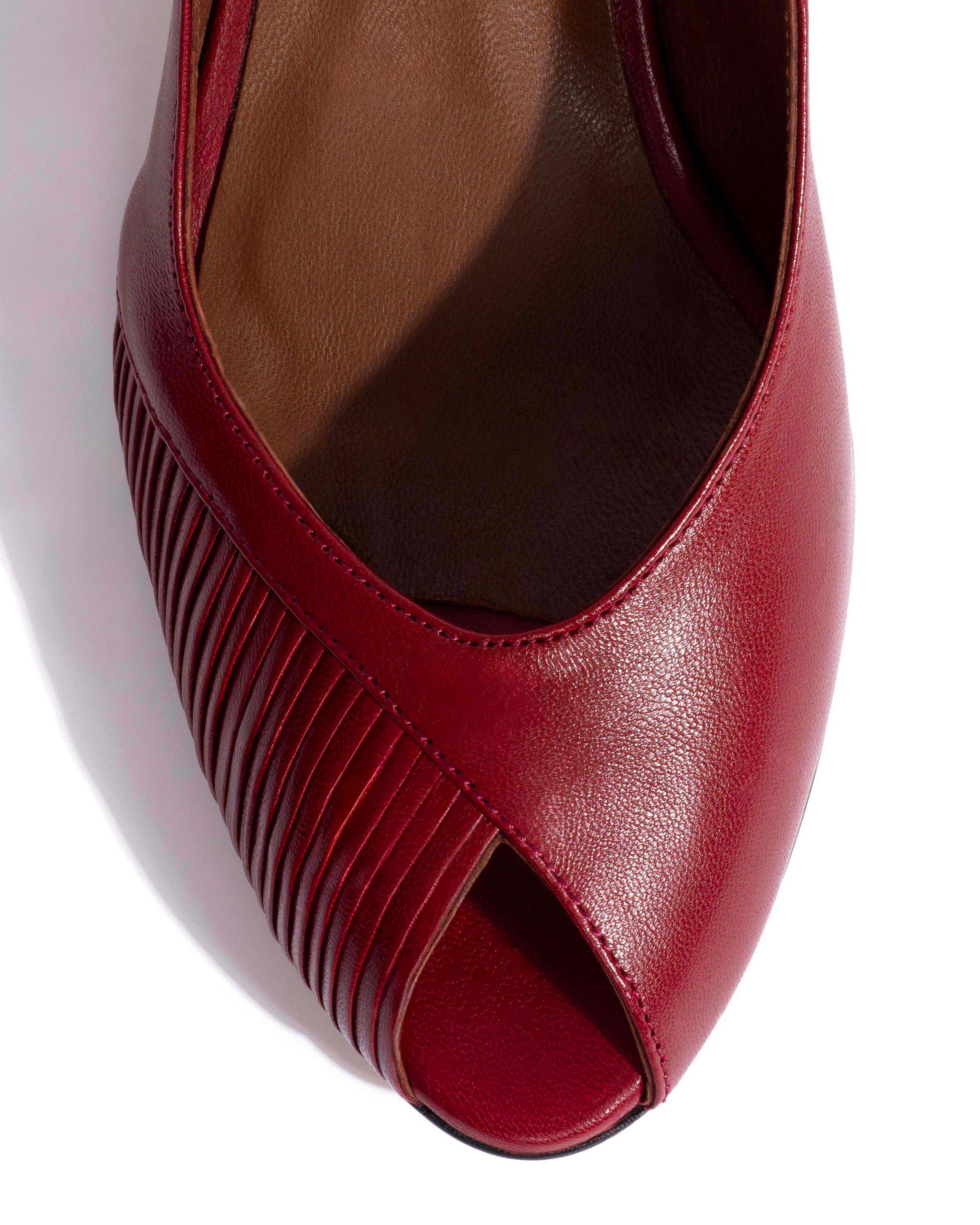 Cassandra 50 stiletto Shiny lamb Pomegranate sold by Anonymous Copenhagen product image thumbnail 5