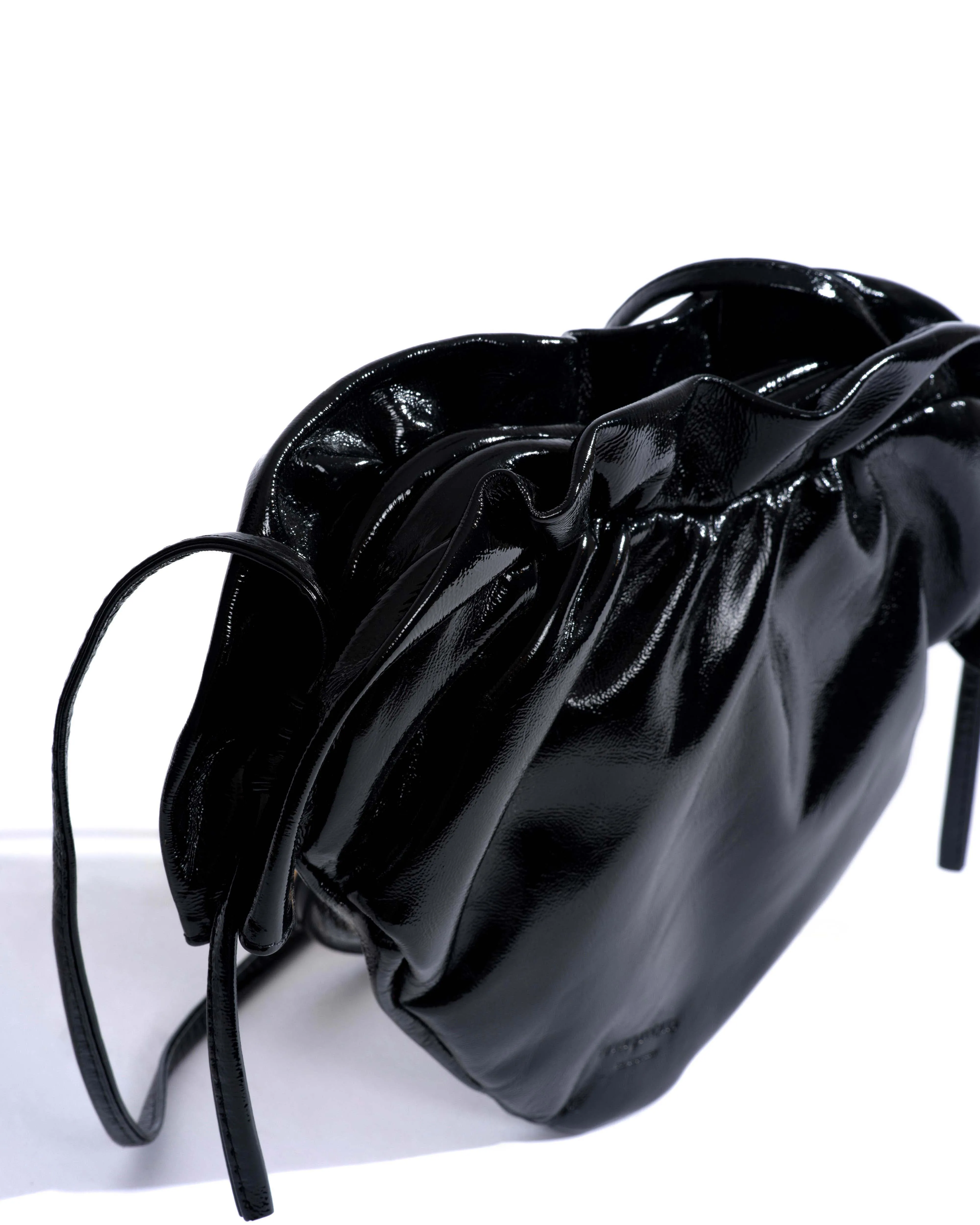 Zally heart bag Crinkled polished goat Black sold by Anonymous Copenhagen product image thumbnail 4